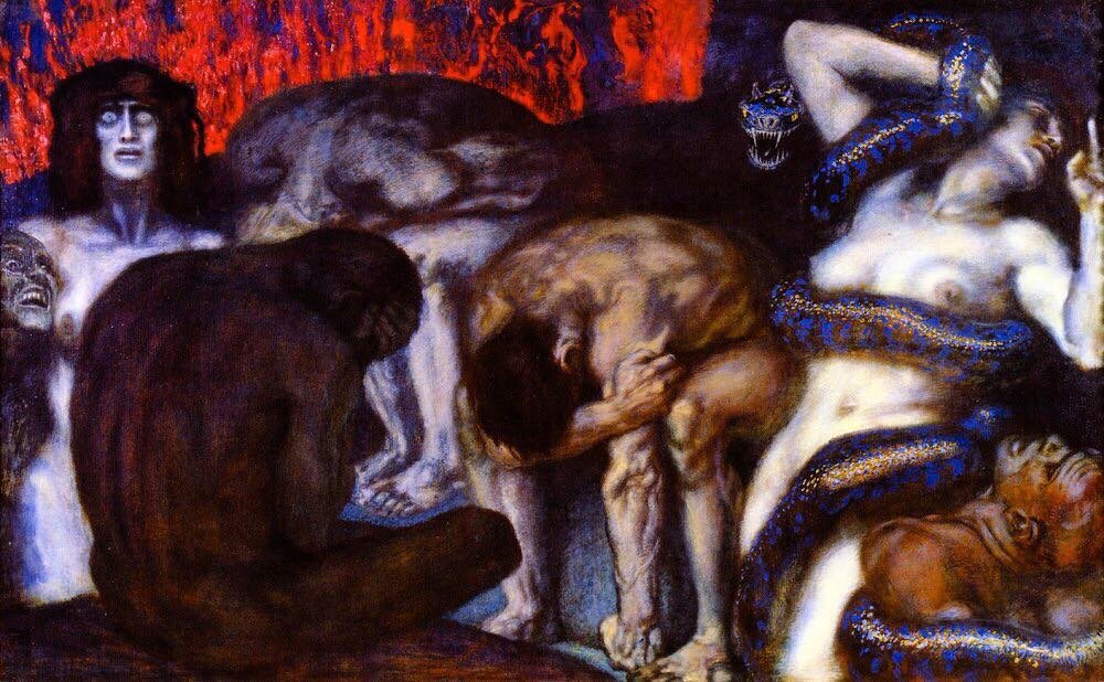 Franz&nbsp;Von&nbsp;Stuck&rsquo;s&nbsp;&ldquo;Inferno&rdquo;,&nbsp;1908