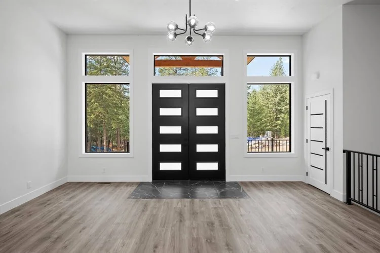 Lovely interior entry way or living room with lots of light and white paint - Home Builders WA - Diamond Homes