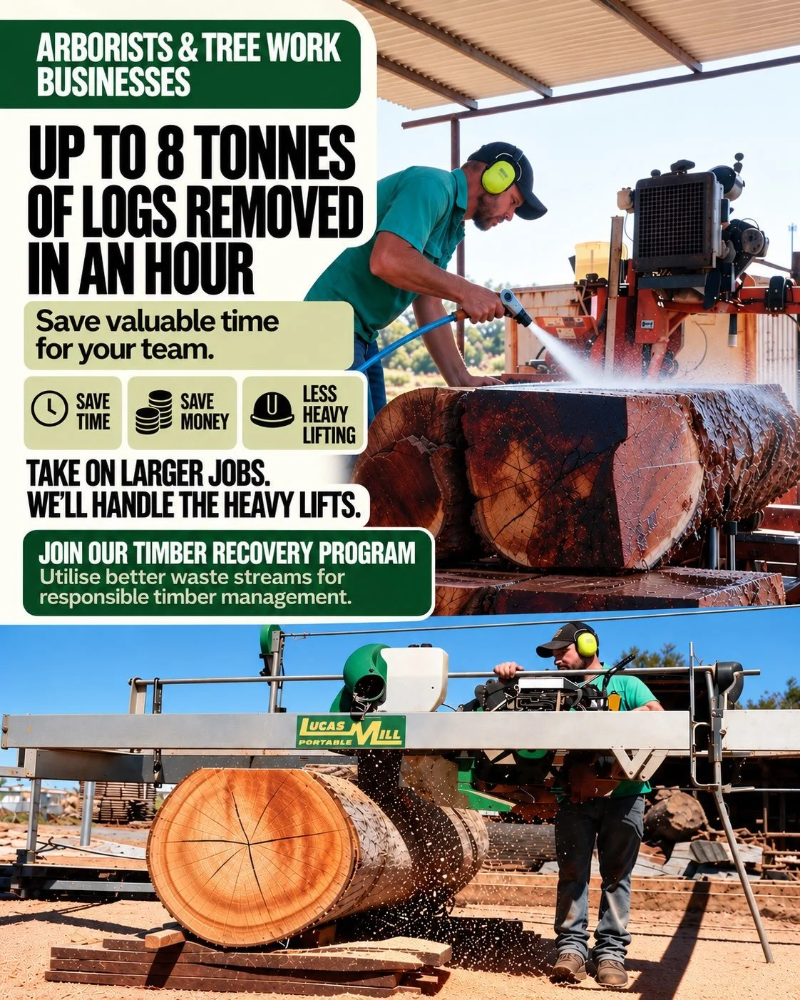 🌳 CALLING ALL ARBORISTS &amp; TREE WORK BUSINESSES!

SAVE TIME. SAVE MONEY. TAKE ON BIGGER JOBS.

Let BSD Milling handle the heavy lifting while your crew gets on with the next job!

🚛 JOIN OUR TIMBER RECOVERY NETWORK

✅ Less cutting, handling and 