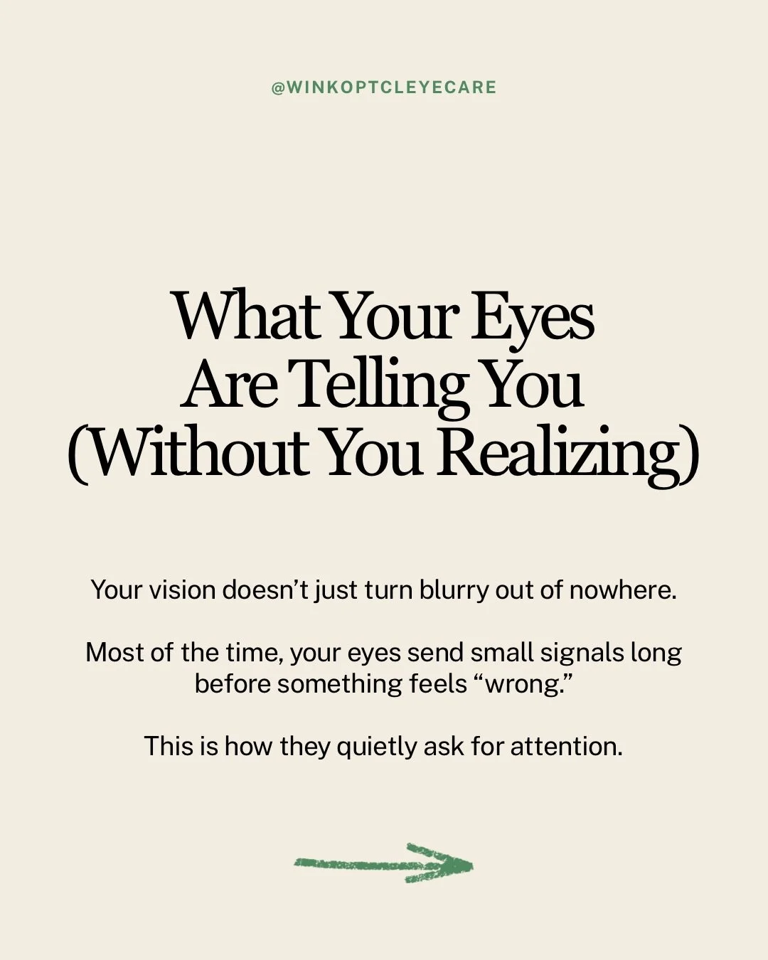 Your eyes send signals long before your vision feels &ldquo;off&rdquo;. If you&rsquo;ve noticed headaches, eye fatigue, dryness, or glare, it might be time for a check-in 👁✨ 
 
We&rsquo;re here for eye exams, personalized care, and eyewear in Leande