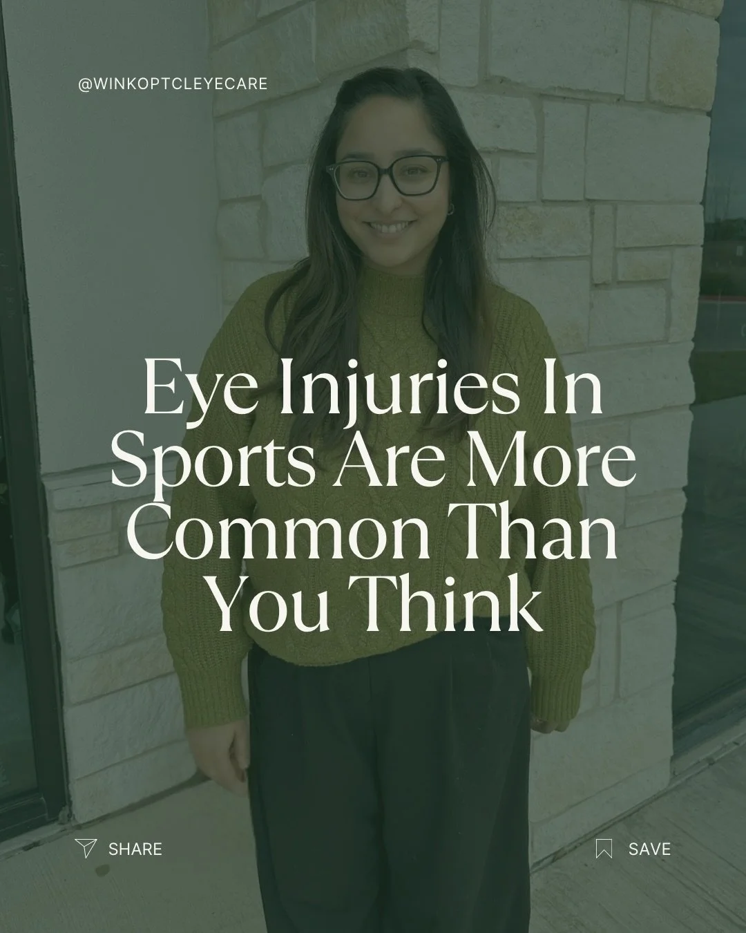 April is Sports Eye Safety Month 🏈🏀⚽️⚾️ 
 
Eye injuries during sports are more common than most people realize and many can be prevented with proper protective eyewear. 
 
📍 Leander &amp; Central Texas 

Book your eye exam or ask about protective 