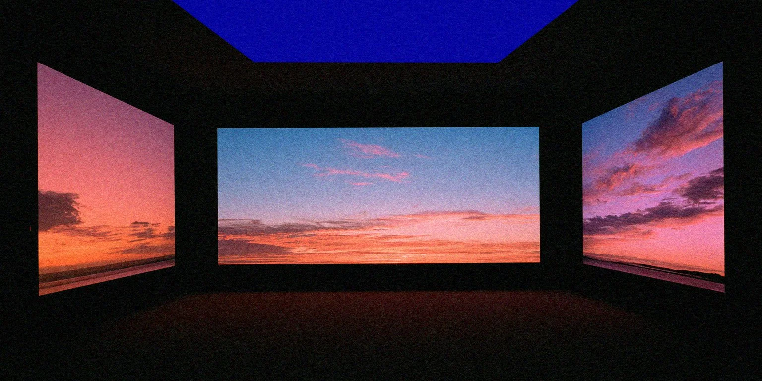 Untitled Sunsets #2 (2026) - light projections, variable dimensions, private install, Great Ocean Road, VIC, October 2026.