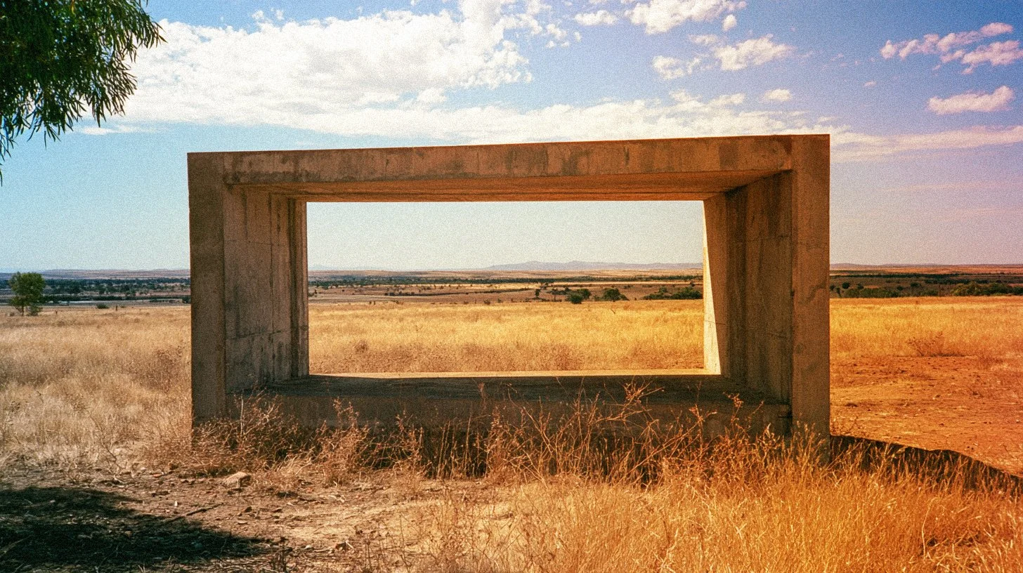 Case Study #34 (2026) - install, plaster and repurposed timber, 2550mm x 140mm, Little Desert, VIC, October 2026.