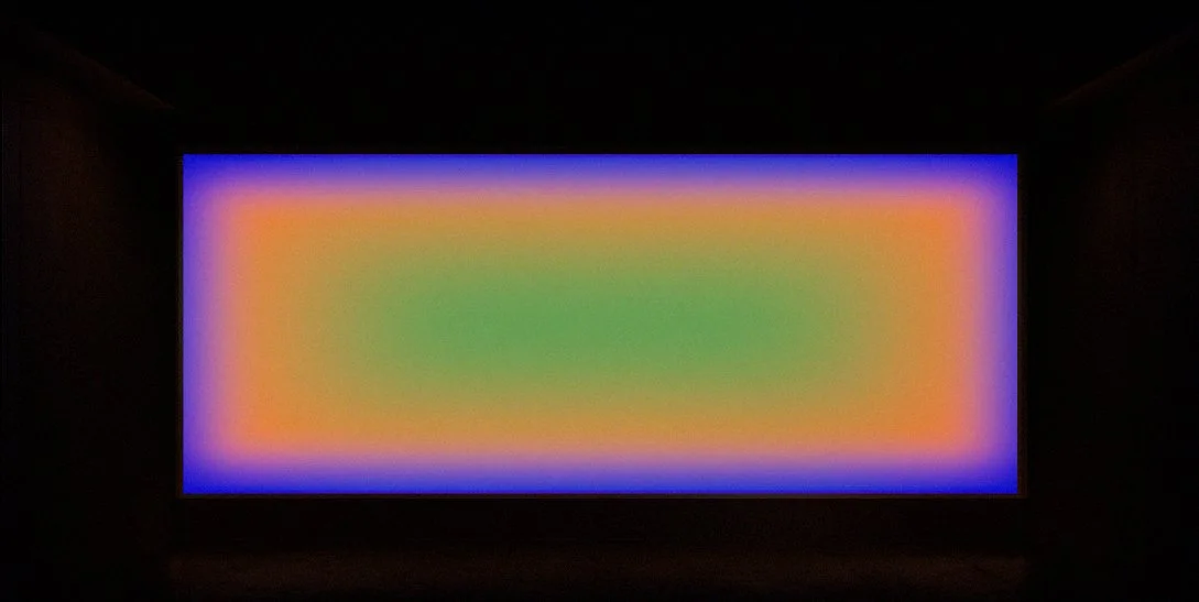 Light projection time-lapse of segment, variable dimensions. 
Private install, Nov 2025.