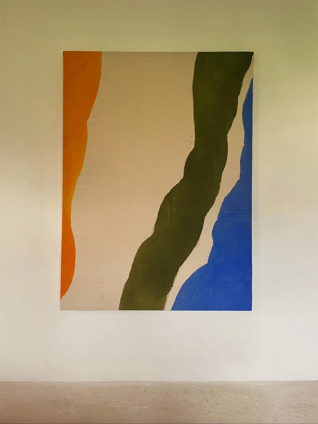 Coconut Cove, 2025. Acrylic on unstretched cotton duck.
140cm x 100cm.