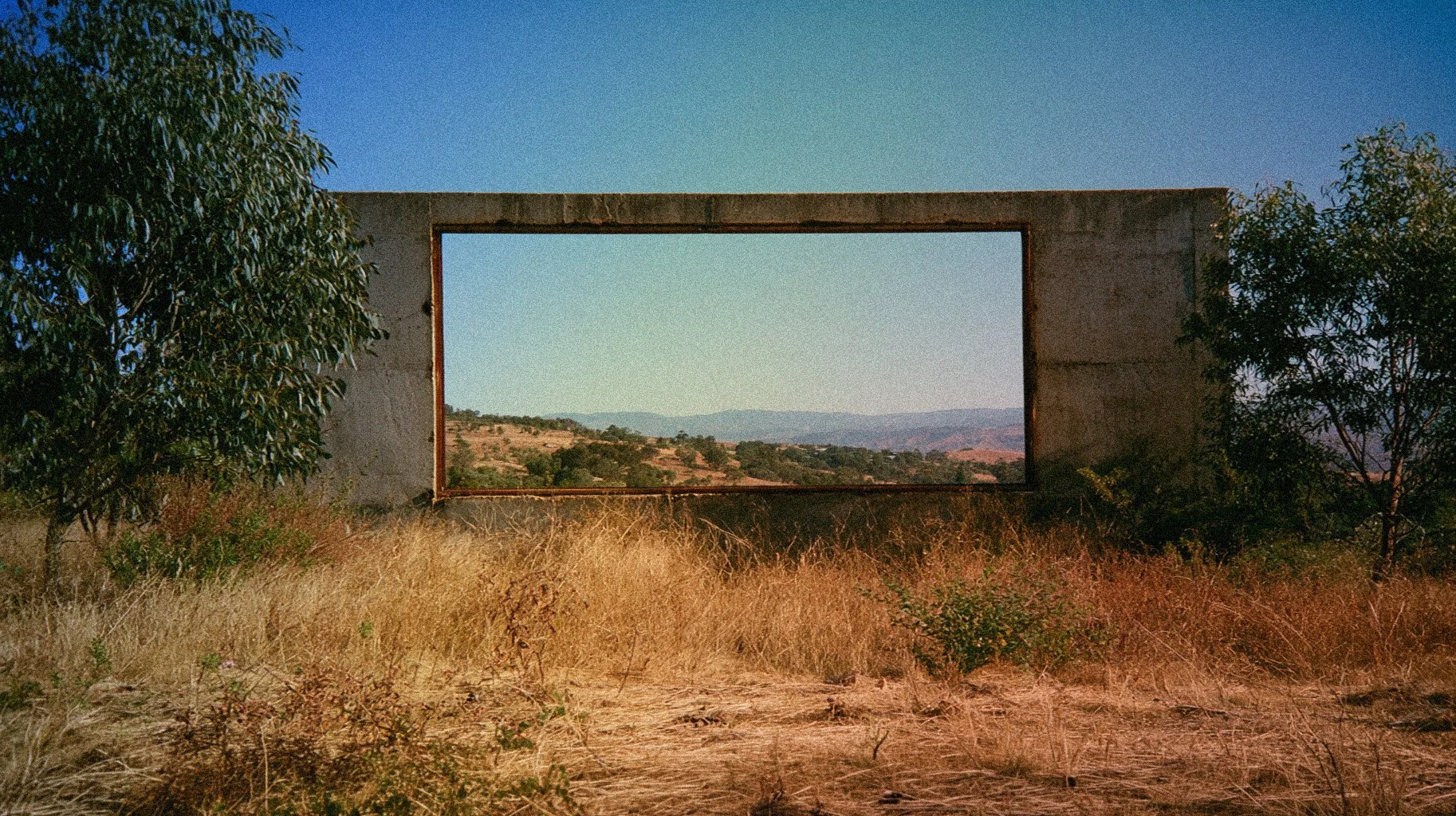 Case Study #35 (2026) - repurposed cement and timber, 2700mm x 1200mm, Little Desert, VIC, October 2026.