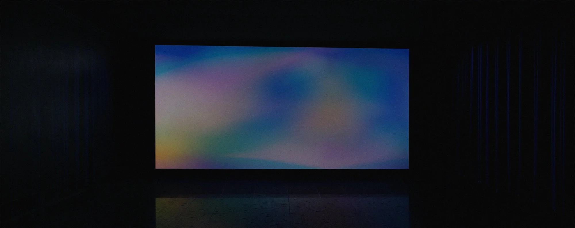 Tranquility Window (2026). Light projection, variable dimensions, private install, Melbourne/Naarm, June 2026.