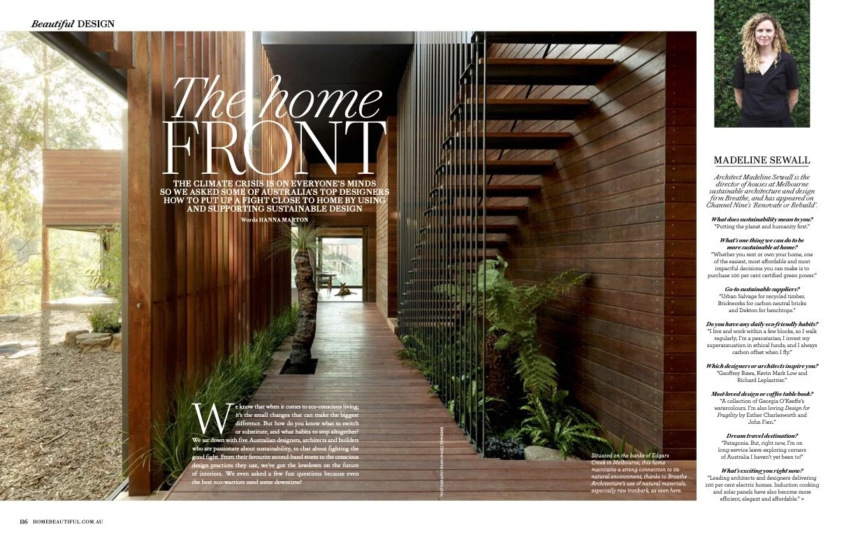 'The Home Front', Home Beautiful, October 2023 