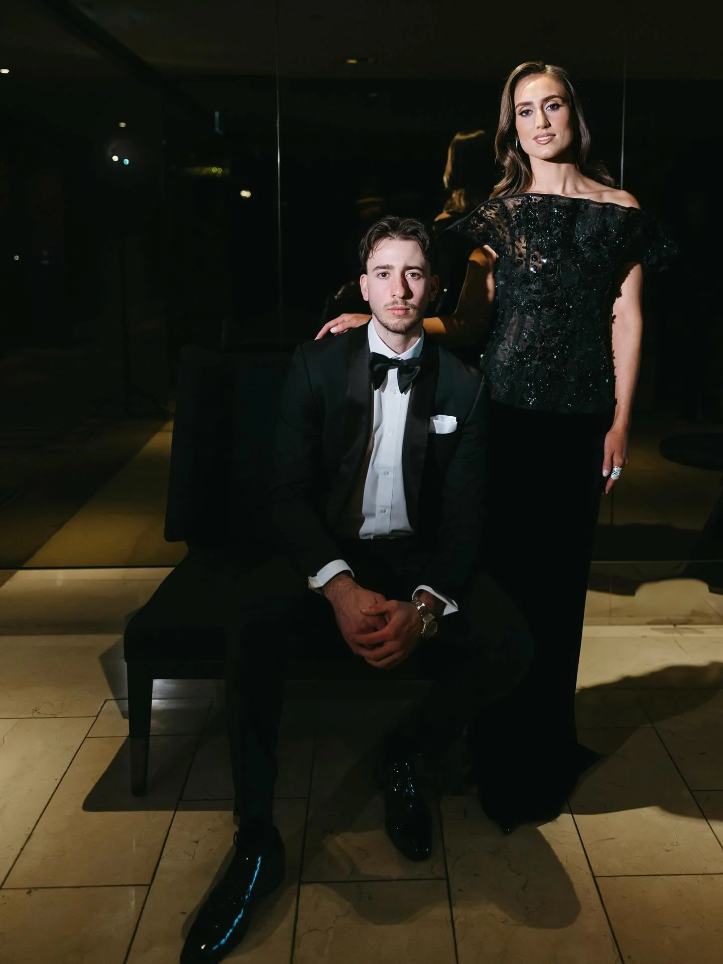 @niclgmartin wearing @zenithwatches, accompanied by the beautiful @natasha_germano16 

Styled By: @locarnostyling 
HMUA: @rhodia_makeupandhair 
Gown: @_joteo_ 
Jewellery: @antonjewellery 
Watch: @zenithwatches 
Shoes: @novoshoes 
Photography: @bright