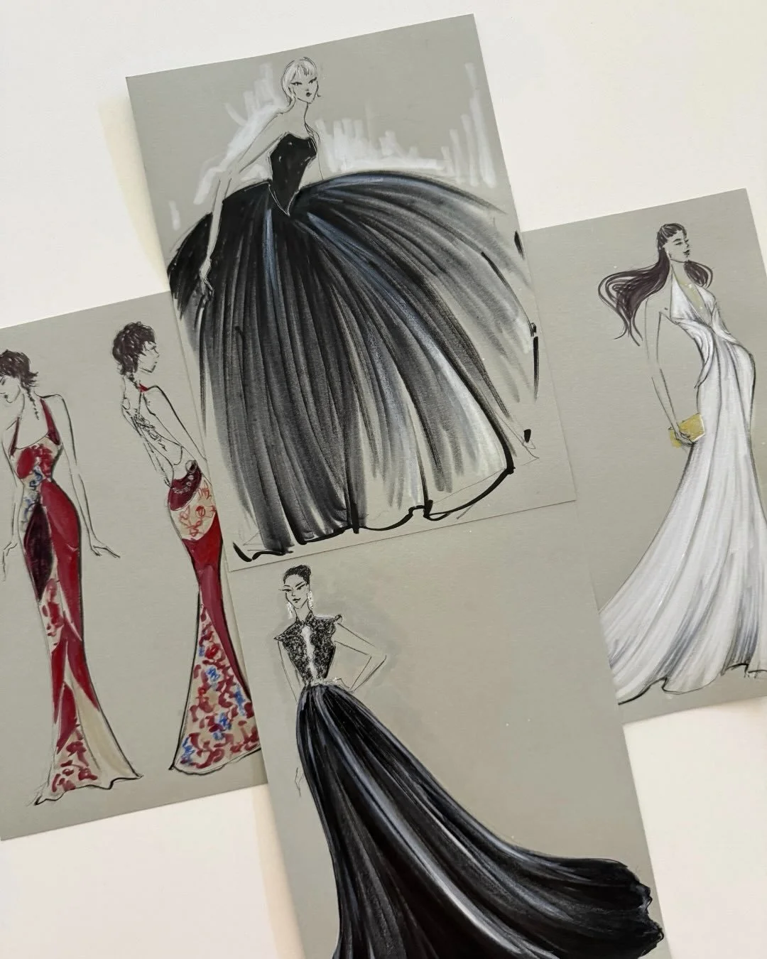 Ladies and Gentlemen&hellip;. The Piastri Women. 

Thank you to the talented @sarahdarbyfashionillustration for these stunning illustrations and @_scenebehind for capturing the phenomenal looks from @ausgp F1 Glamour on the Grid. 

Styled by: @locarn