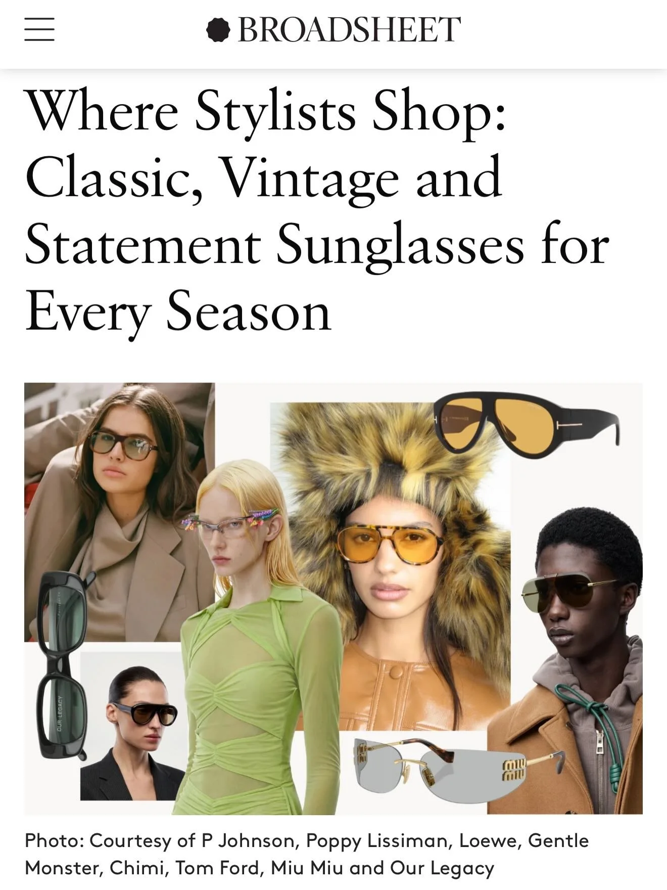 Sunglasses are an extension of your personal taste &amp; style. Understand your personal frame before purchasing 🖤

 @broadsheet_melb @yemagz 
#sunglasess #accesorios #style #stylist #fypage
