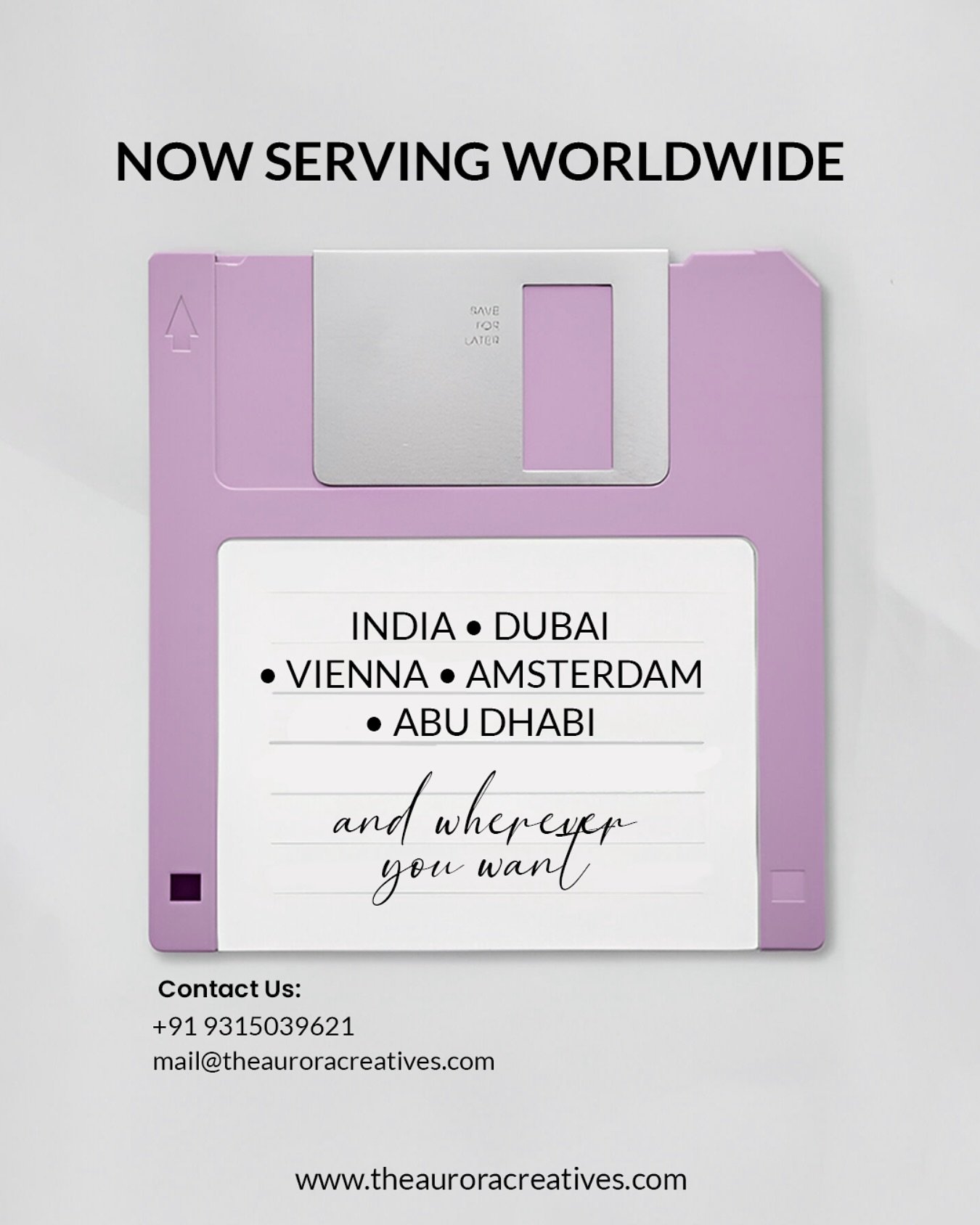 At @theauroracreatives , we believe great branding knows no borders! With 7+ years of expertise and 400+ brands served, we&rsquo;ve worked across India, Dubai, Vienna, Amsterdam, Abu Dhabi, and beyond! ✈️

From social media marketing and PR strategie