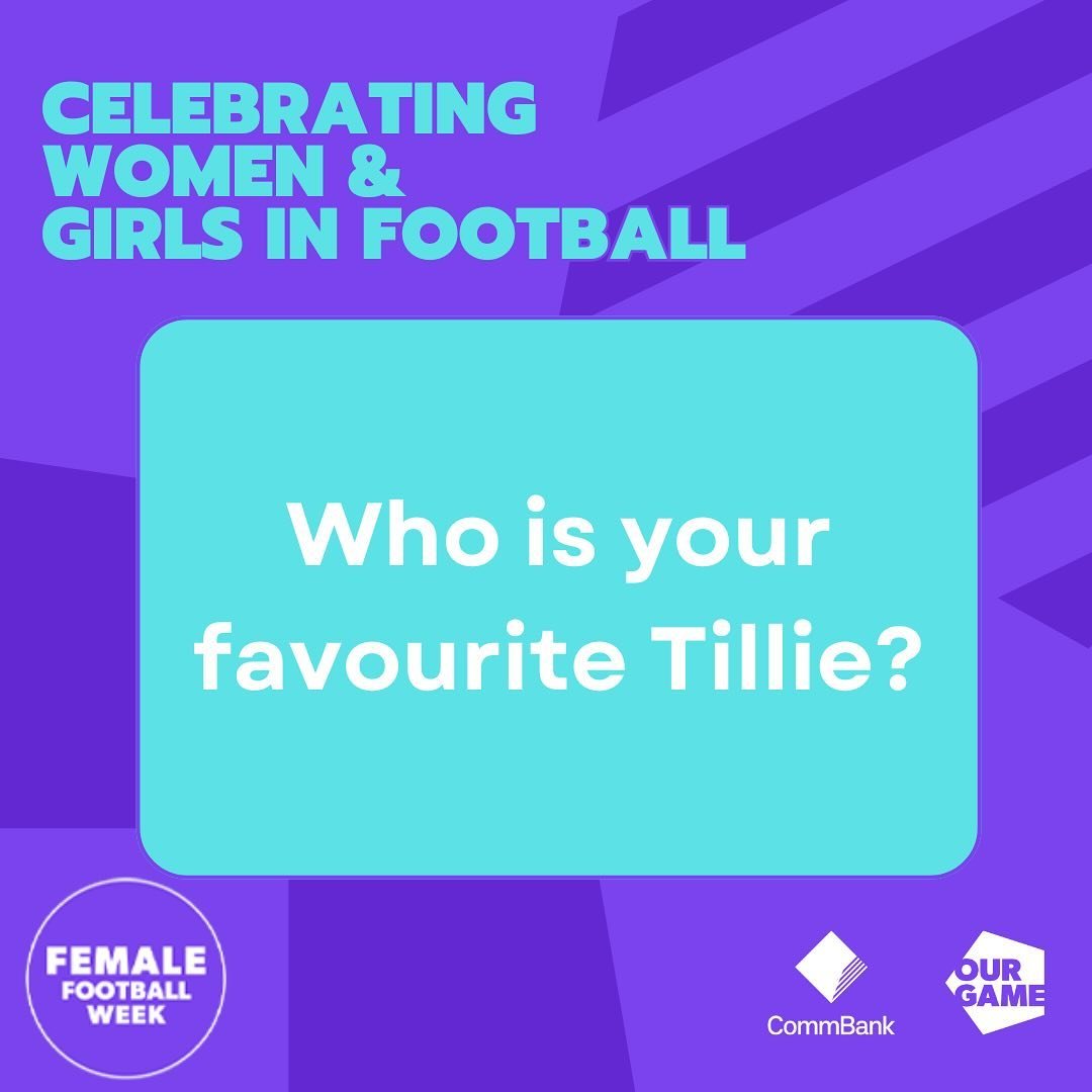 We asked our Women&rsquo;s teams who their favourite @matildas were, can you guess? Swipe to see who they picked!

Drop a comment below to celebrate your favourite female footballer during Female Football Week ⚽️⬇️

#werise #femalefootballweek