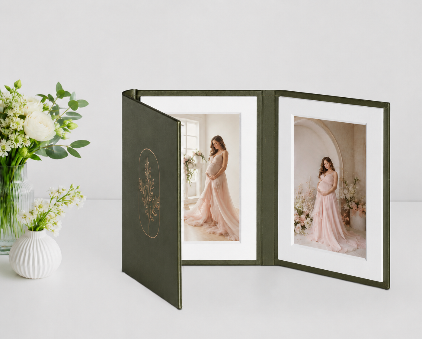 elegant-maternity-photo-album-pink-gown.png