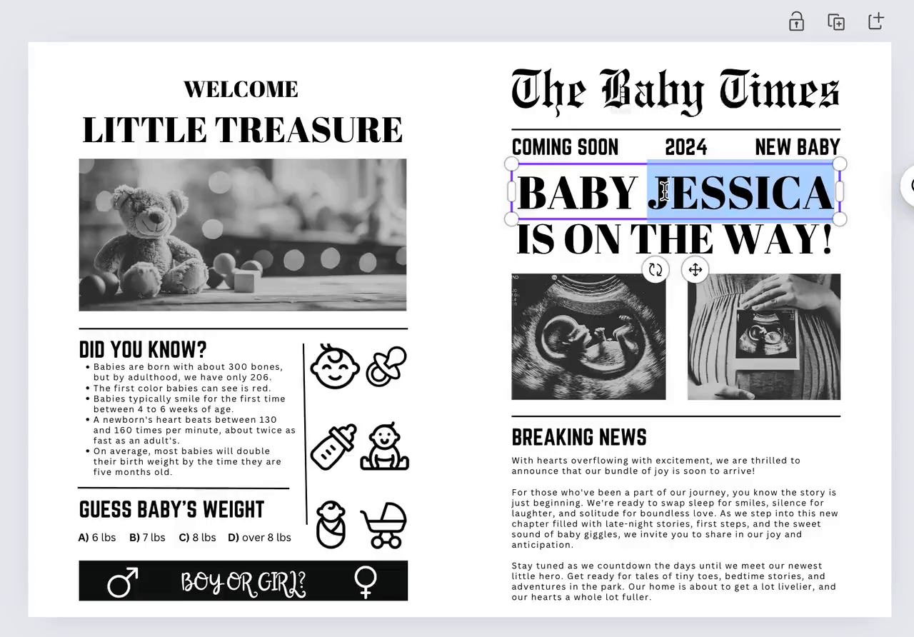 A-demo-of-a-baby-announcement-template-for-a-newspaper-(Canva)-for-editing.gif