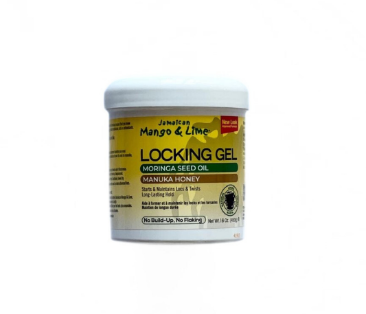Jamaican Mango and Lime Locking Gel Long-Lasting Hold Moringa Seed Oil + Manuka Honey 16oz