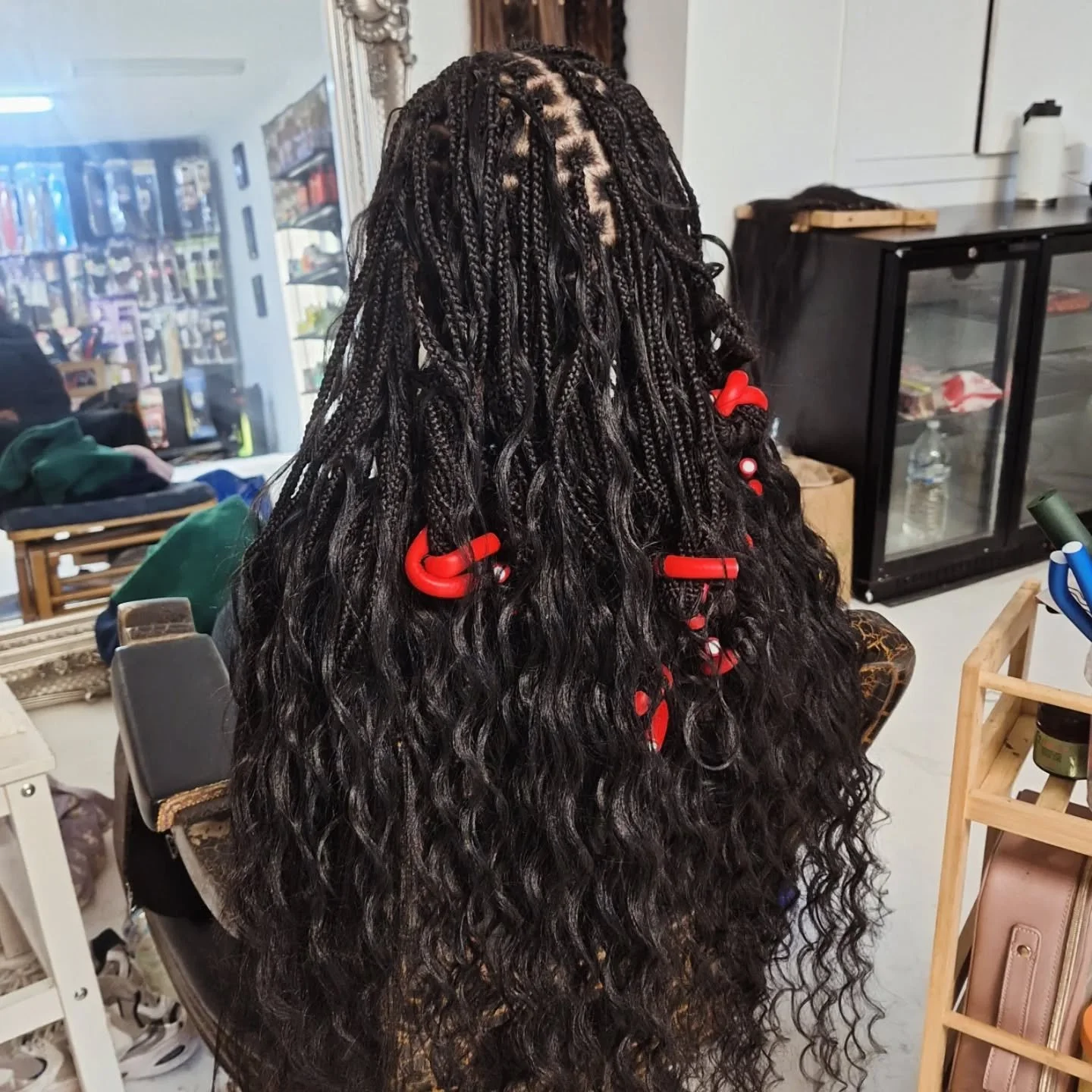 Boho braids, back length, smedium.