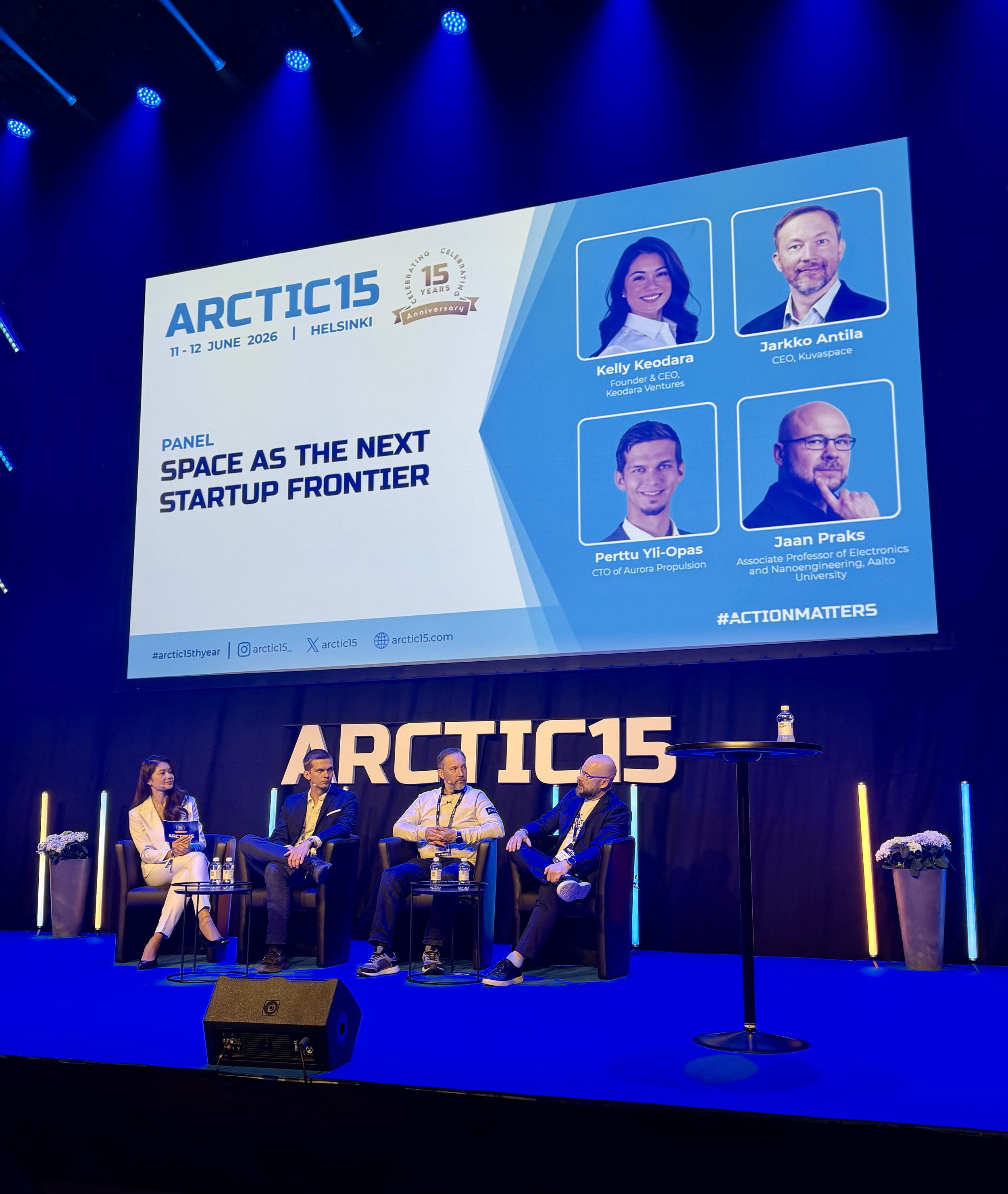 Moderating Space Tech panel at ARCTIC15