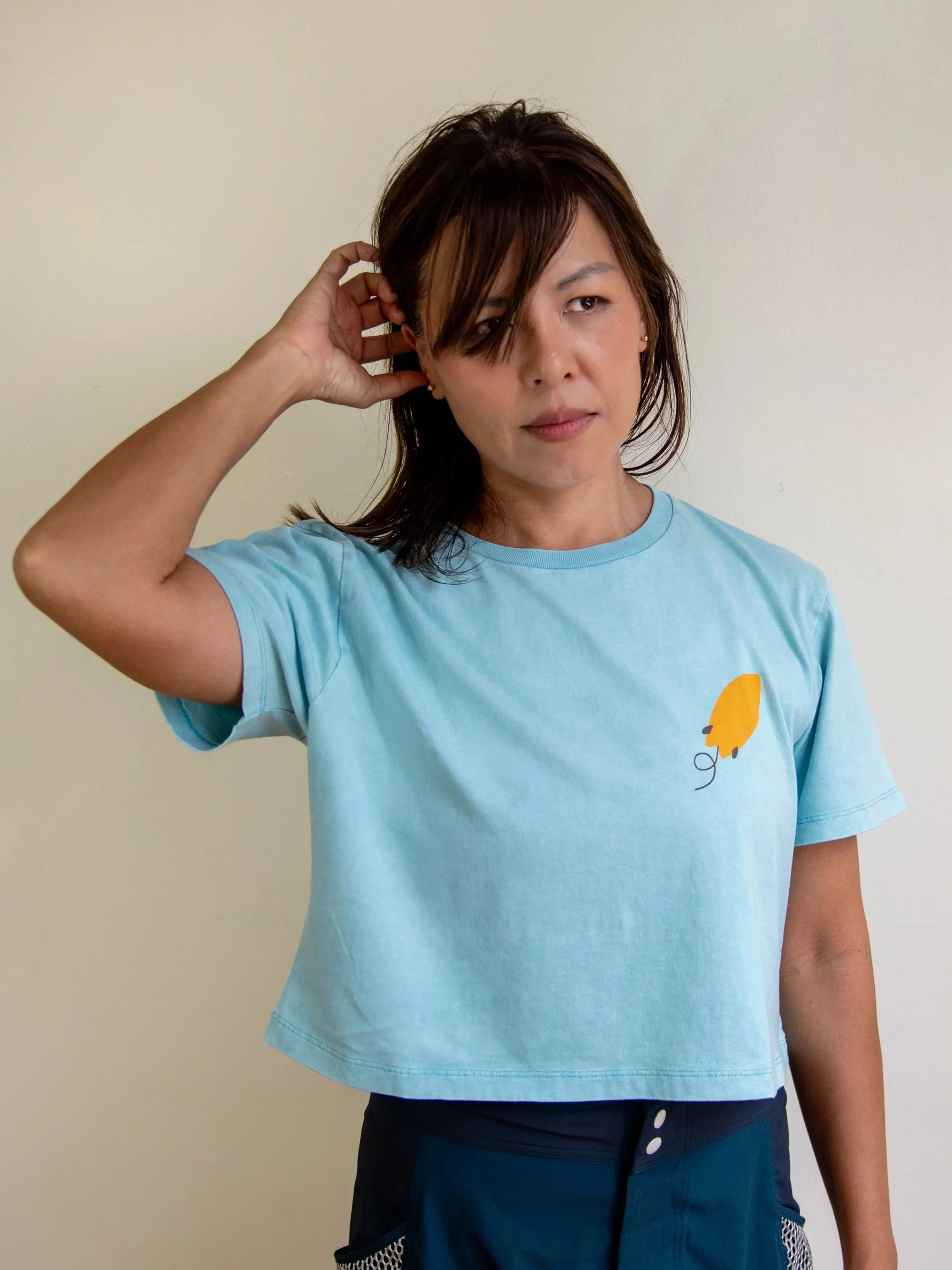 LOST FISH STUDIO Crop tee Rock n Roll 3.jpg