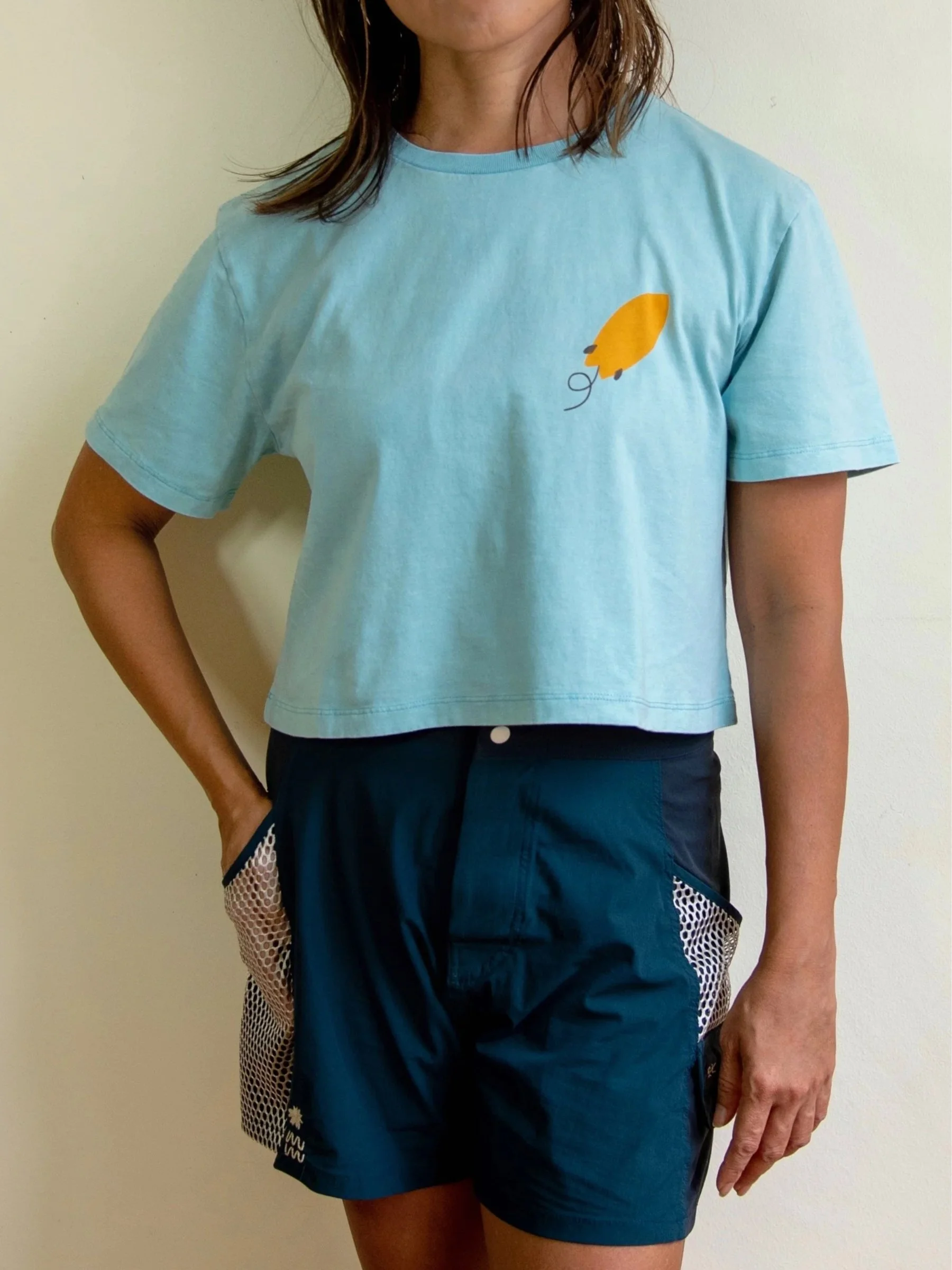 LOST FISH STUDIO Crop tee Rock n Roll 2.jpg