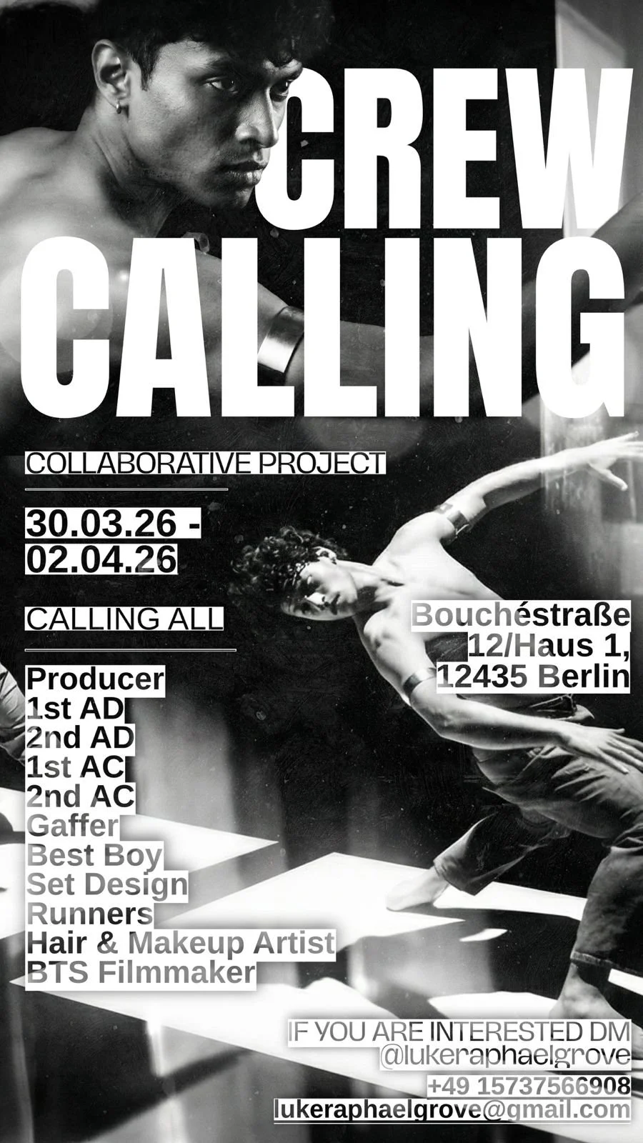 Alpha Freefall Crew Calling poster