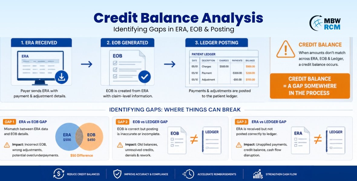 Credit Balance Analysis: Identifying Gaps in ERA, EOB & Posting