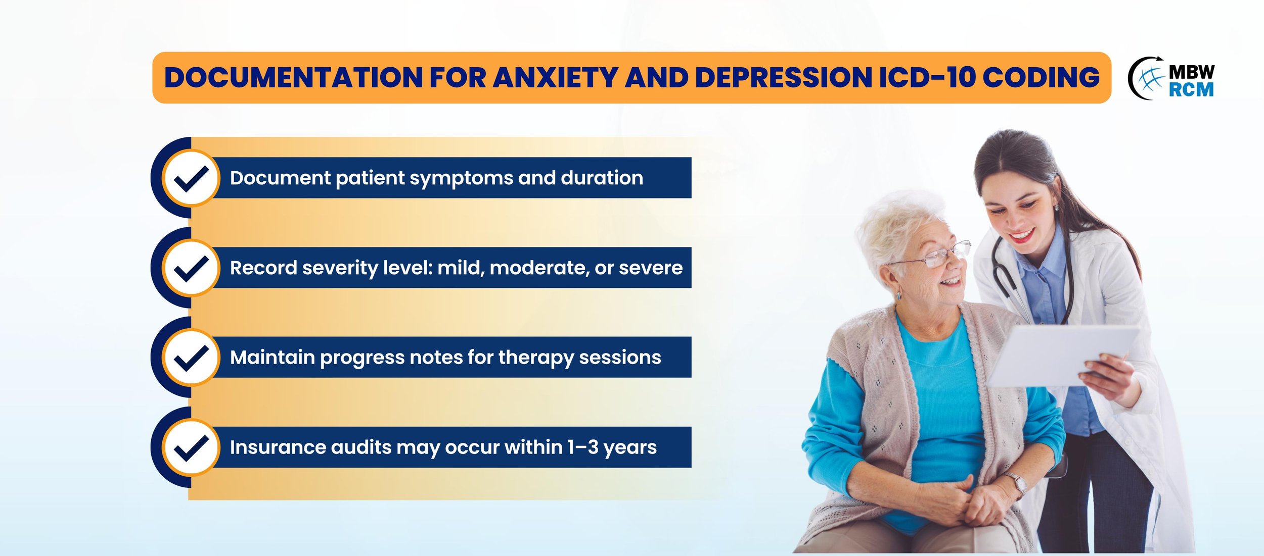 Documentation for Anxiety and Depression ICD-10 Coding