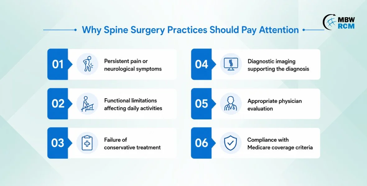 Spine surgery billing and documentation