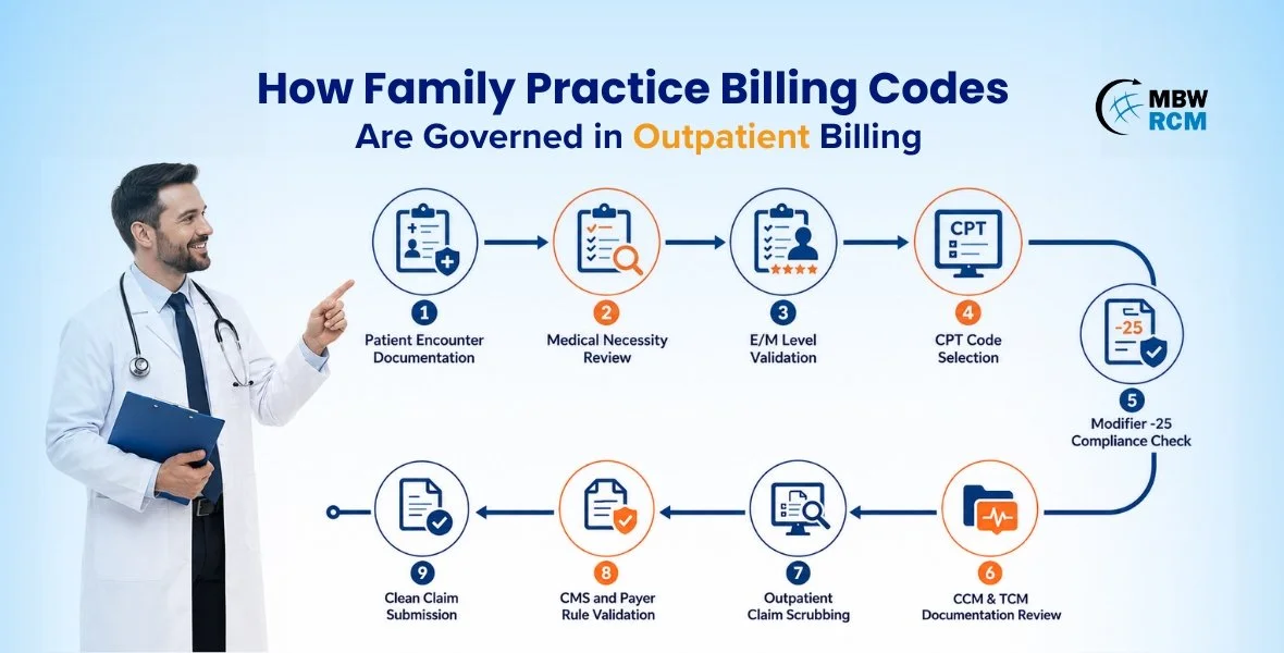 How Family Practice Billing Codes Are Governed in Outpatient Billing