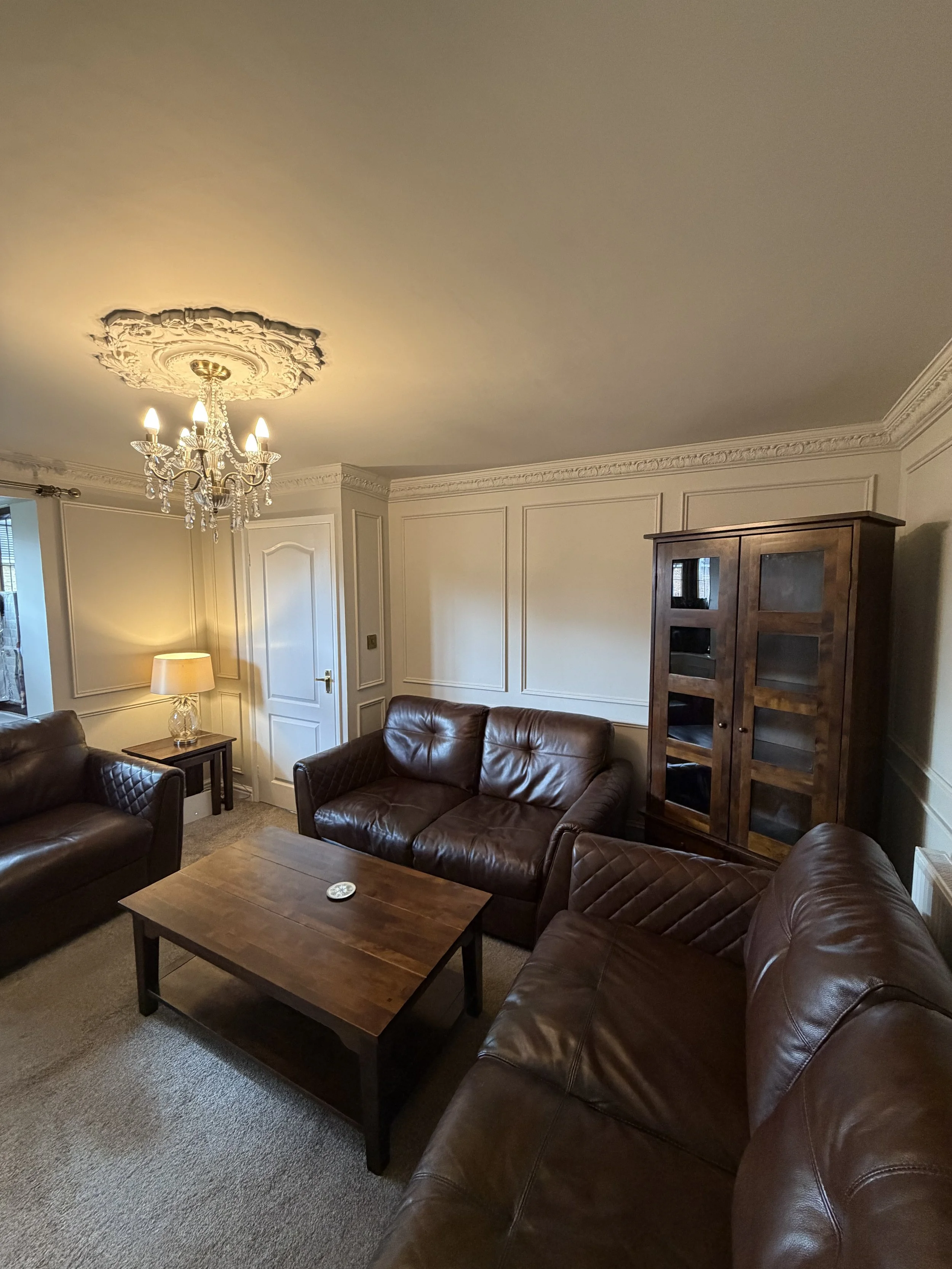 Double height panelling in lounge