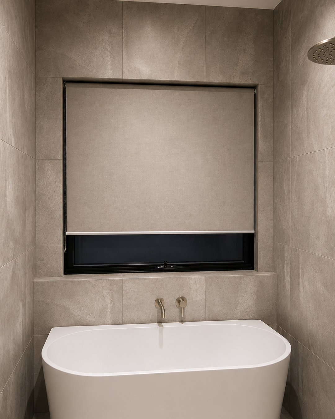 Freestanding bath and wall-mounted tapware — Chambers Road, Altona North.