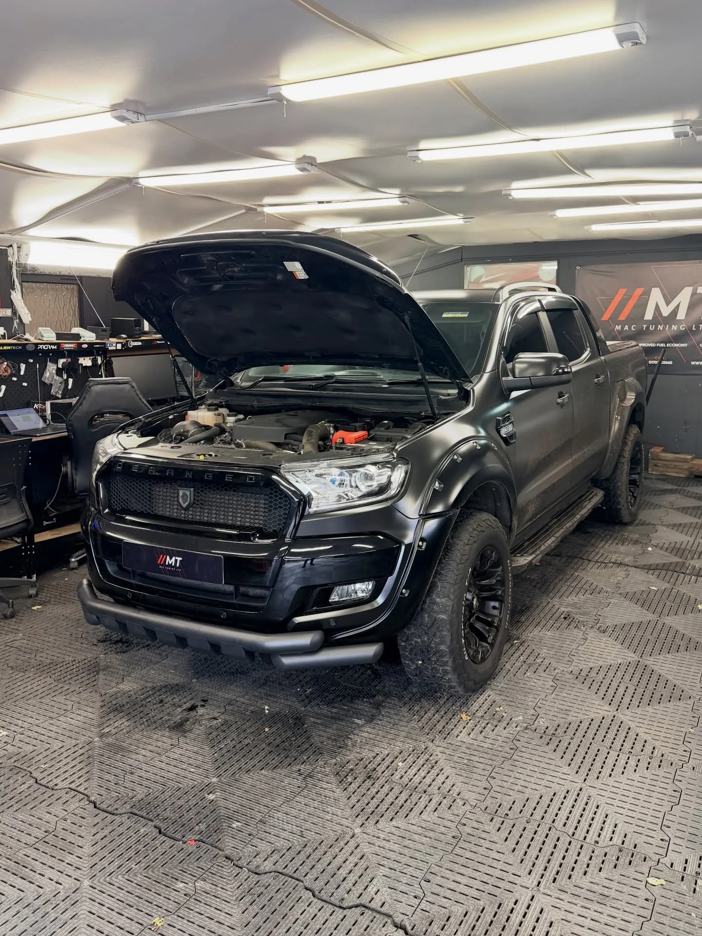 Stunning Ford Ranger Deranged edition in with us for a mighty overhaul package! 

We&rsquo;ve tuned hundreds of these over the years and the benefits are incredible compared to factory standard. This one underwent our stage 1 engine &amp; gearbox tun