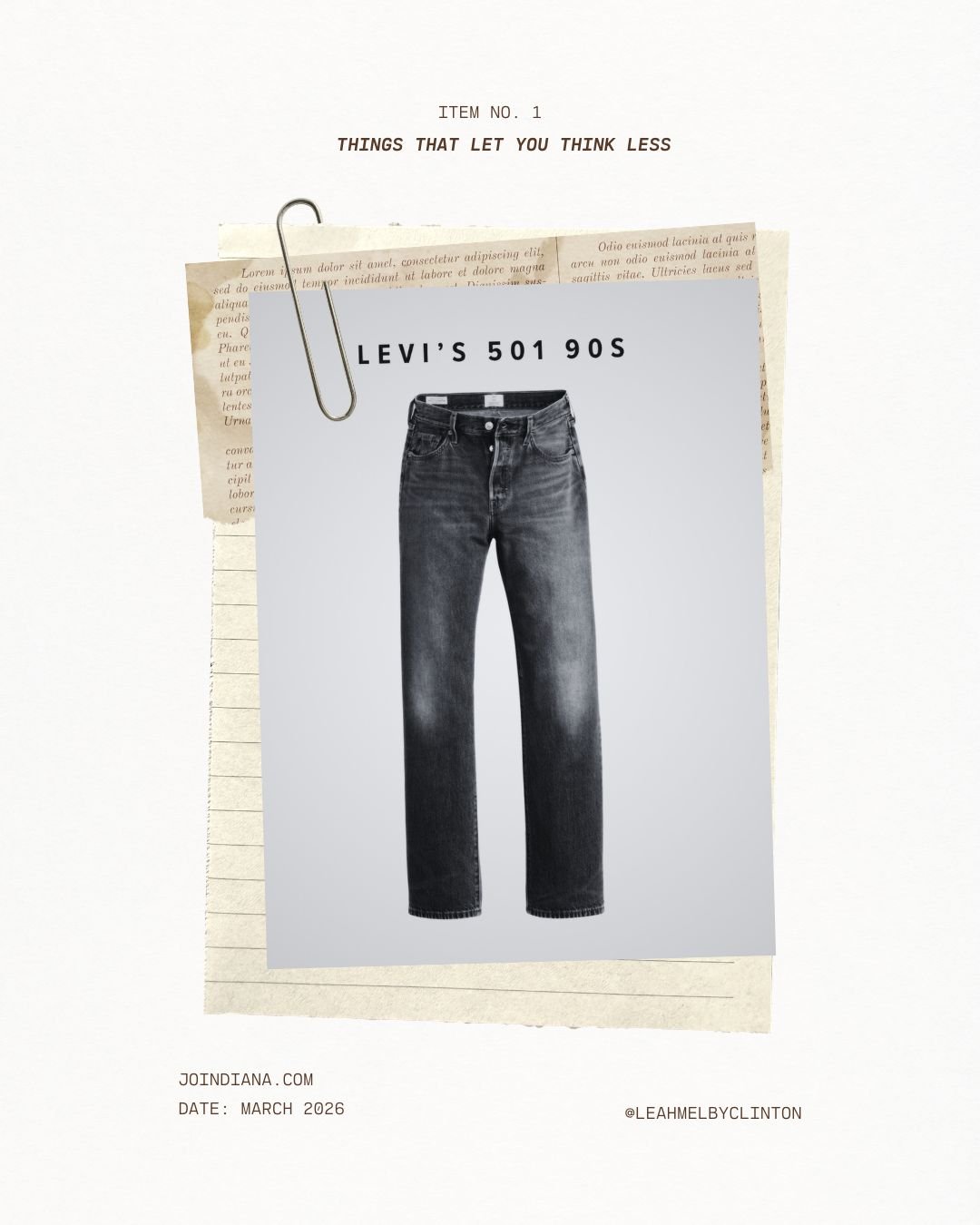 Jeans That Let You Think Less