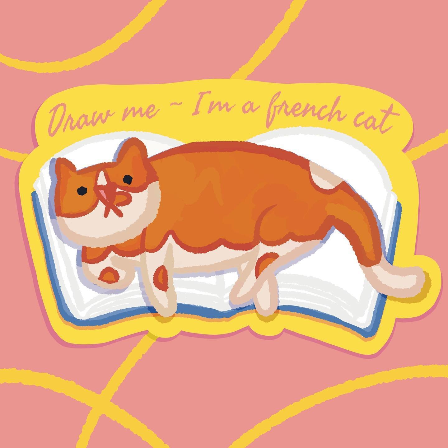 J&rsquo;adore regarder des vlogs d&rsquo;illustrations et aujourd&rsquo;hui je suis tomb&eacute;e sur quelqu&rsquo;un qui faisait des stickers tellement cute 👌✨

Donc j&rsquo;ai eu trop envie d&rsquo;en faire un du chat d&rsquo;aujourd&rsquo;hui 😺 