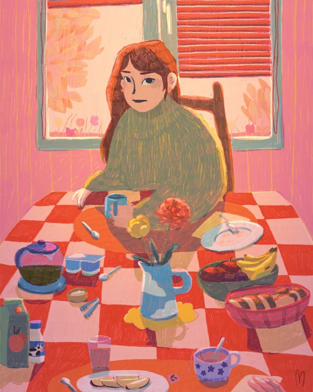 ☕

#marelsaillustration #procreate #illstration #sliceoflife