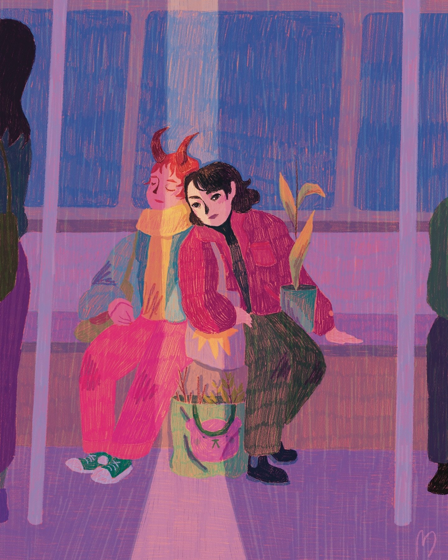 😴😈

#marelsaillustration #procreate #devil #fall #illustration