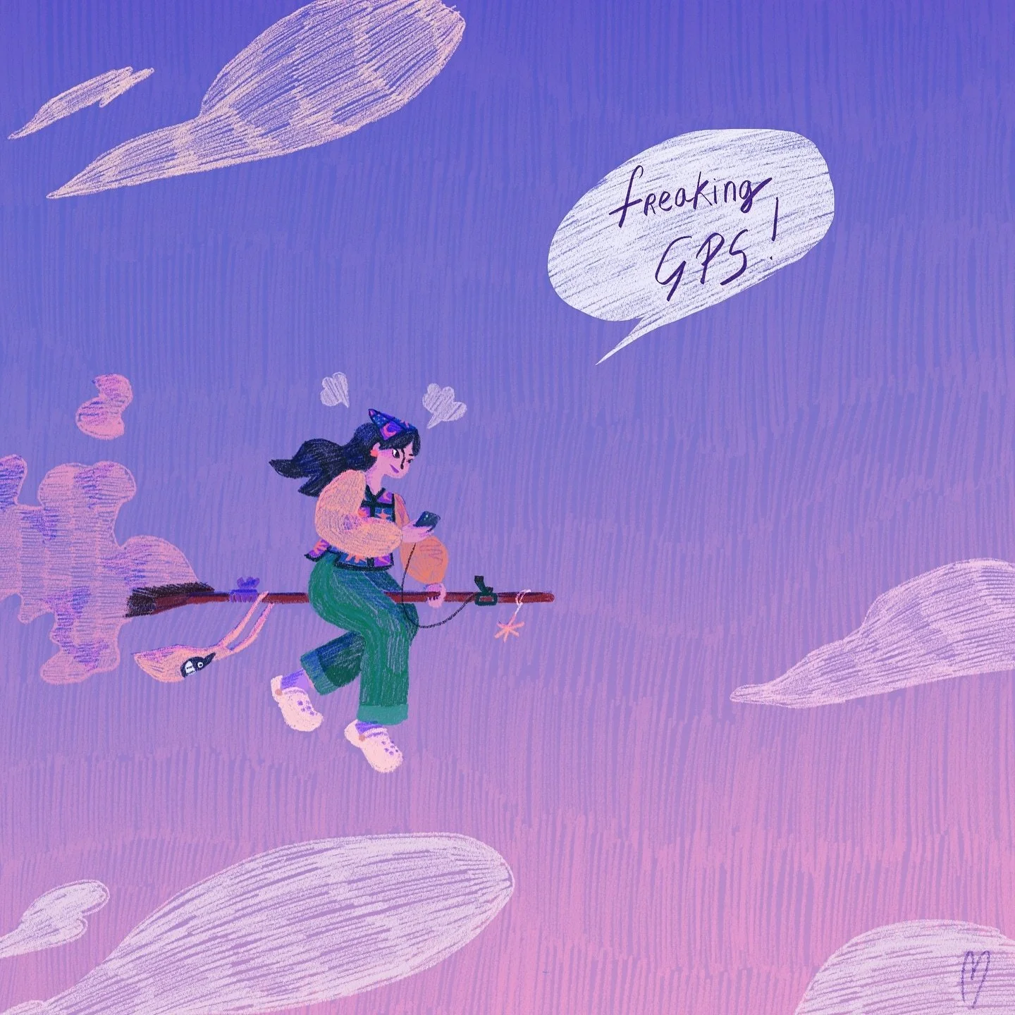 &Ccedil;a sent l&rsquo;automne 

#procreate #illustration #witch #marelsaillustration