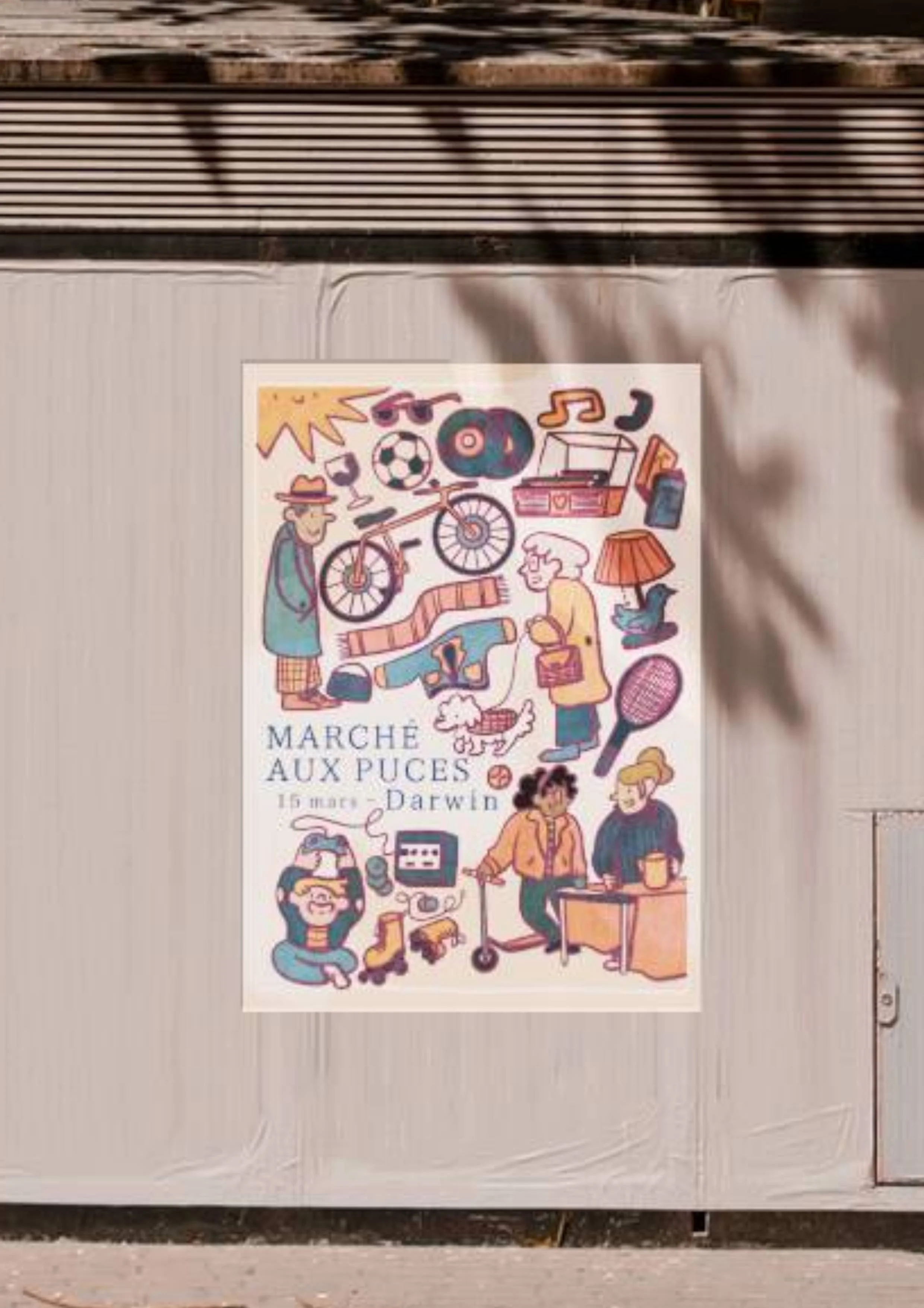Marchés aux puces - Poster