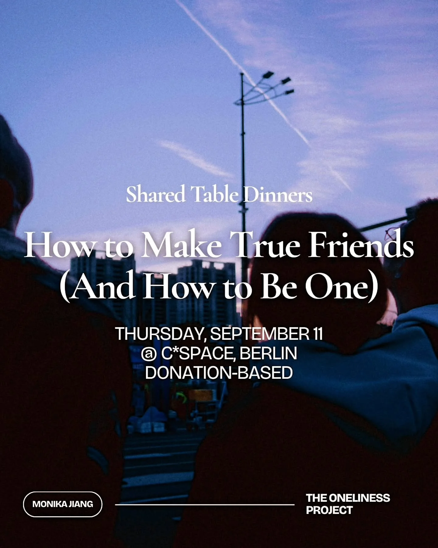 We're back with a new Shared Table Dinner! Are you joining? 💛 

This time, we ask: 👀 What is true friendship, really? 👭

Not the kind we count in likes or scroll past in group chats.
But the ones we run to, in pain, in joy, for comfort, or nothing
