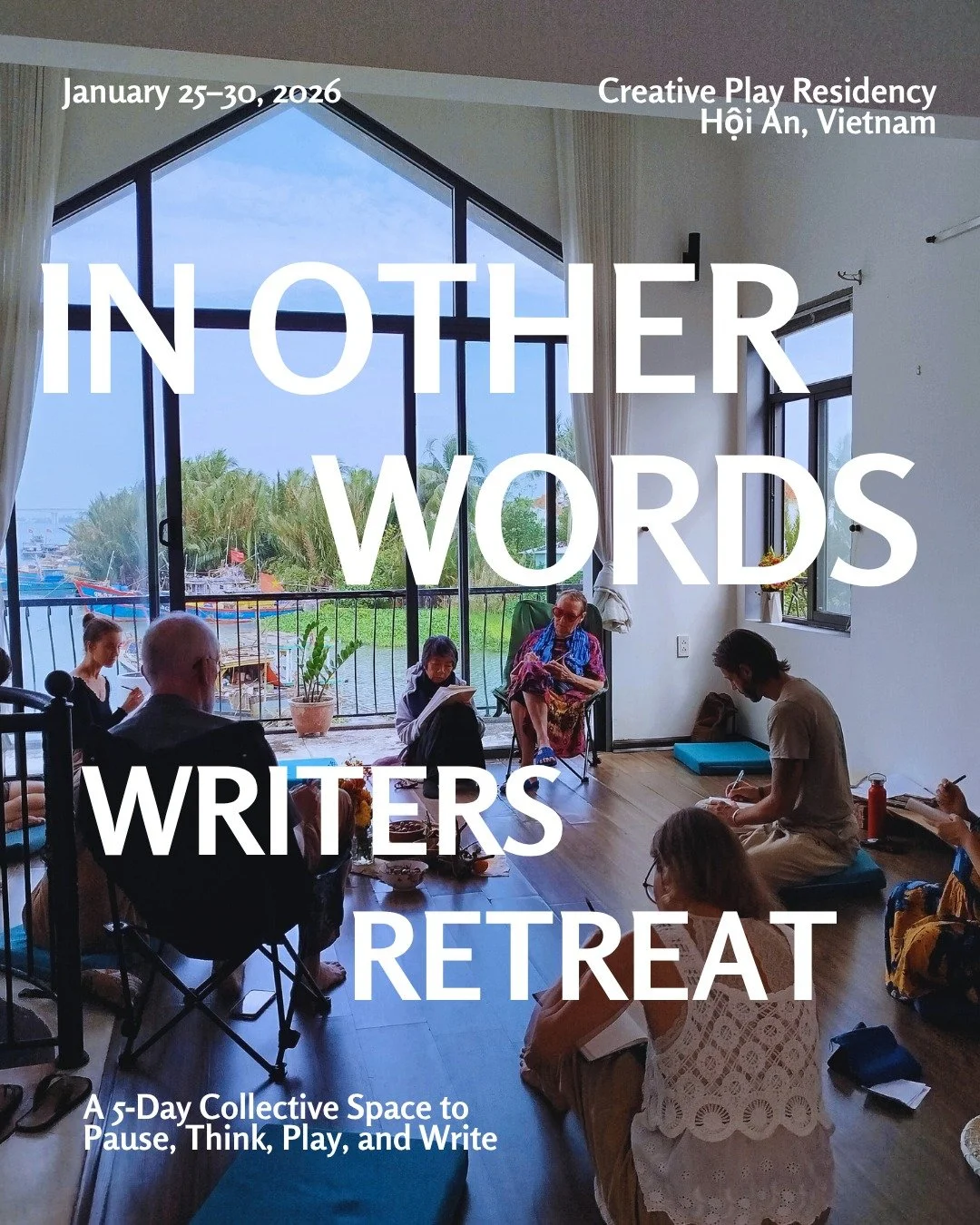 Flow into 2026 with words, movement, and stillness surrounded by others who, like you, are seeking space to reflect, write, and reconnect. 

As Vietnamese-American author @ocean_vuong writes:

&ldquo;Writing, if nothing else, is a bridge between two 