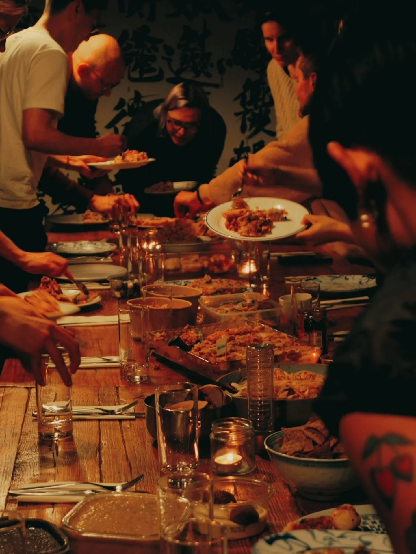 Home is...

where warmth is,
where food is a love language,
where we sigh out of relief,
where we stop to perform, 
where we invite others in, 
as a way to say &quot;you belong,&quot; 
where we squeeze for one more seat,
where we see each other beyon