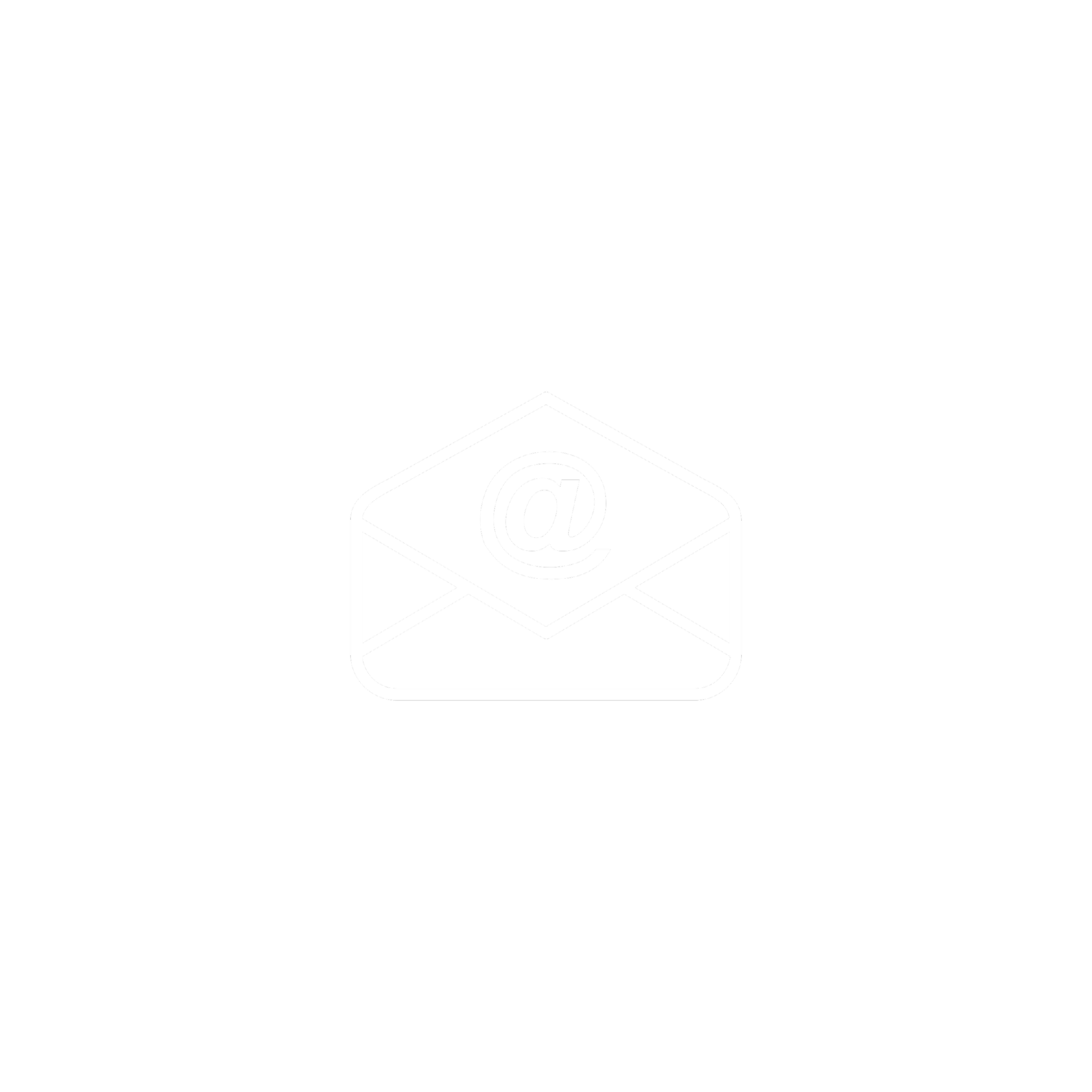 Outline of a cube with an '@' symbol inside.