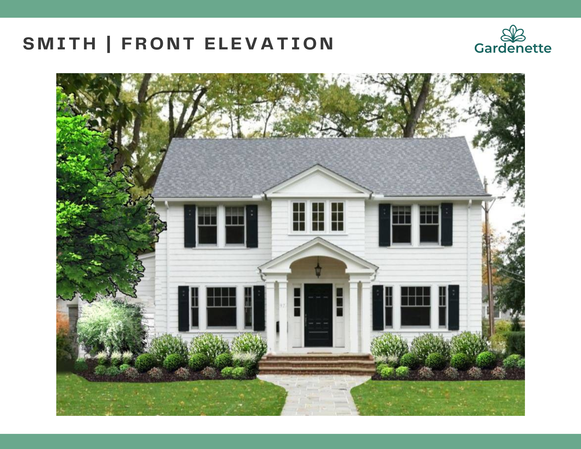 photorealistic landscape design rendering