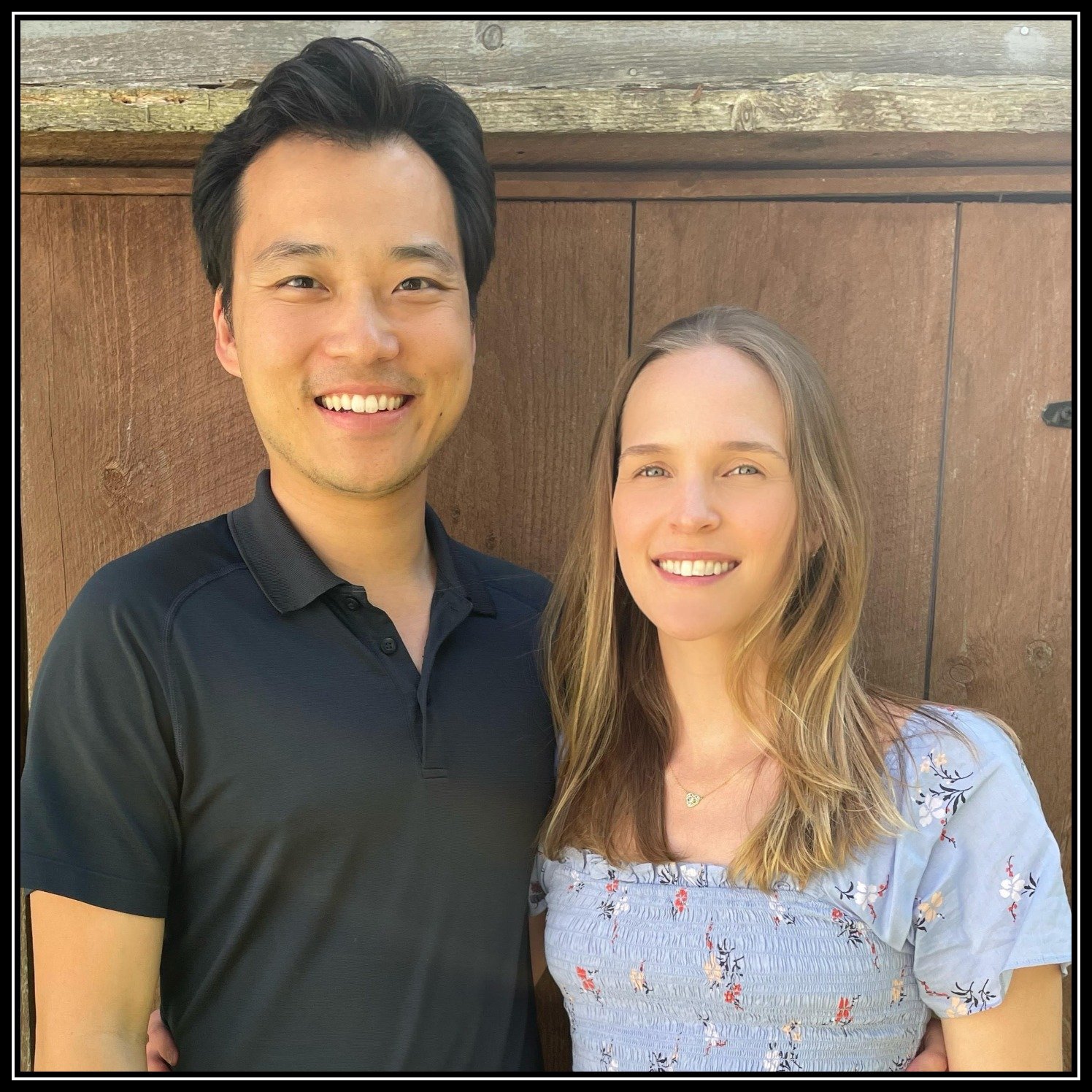 Outstand founder Kevin Hsu and his wife in New England.