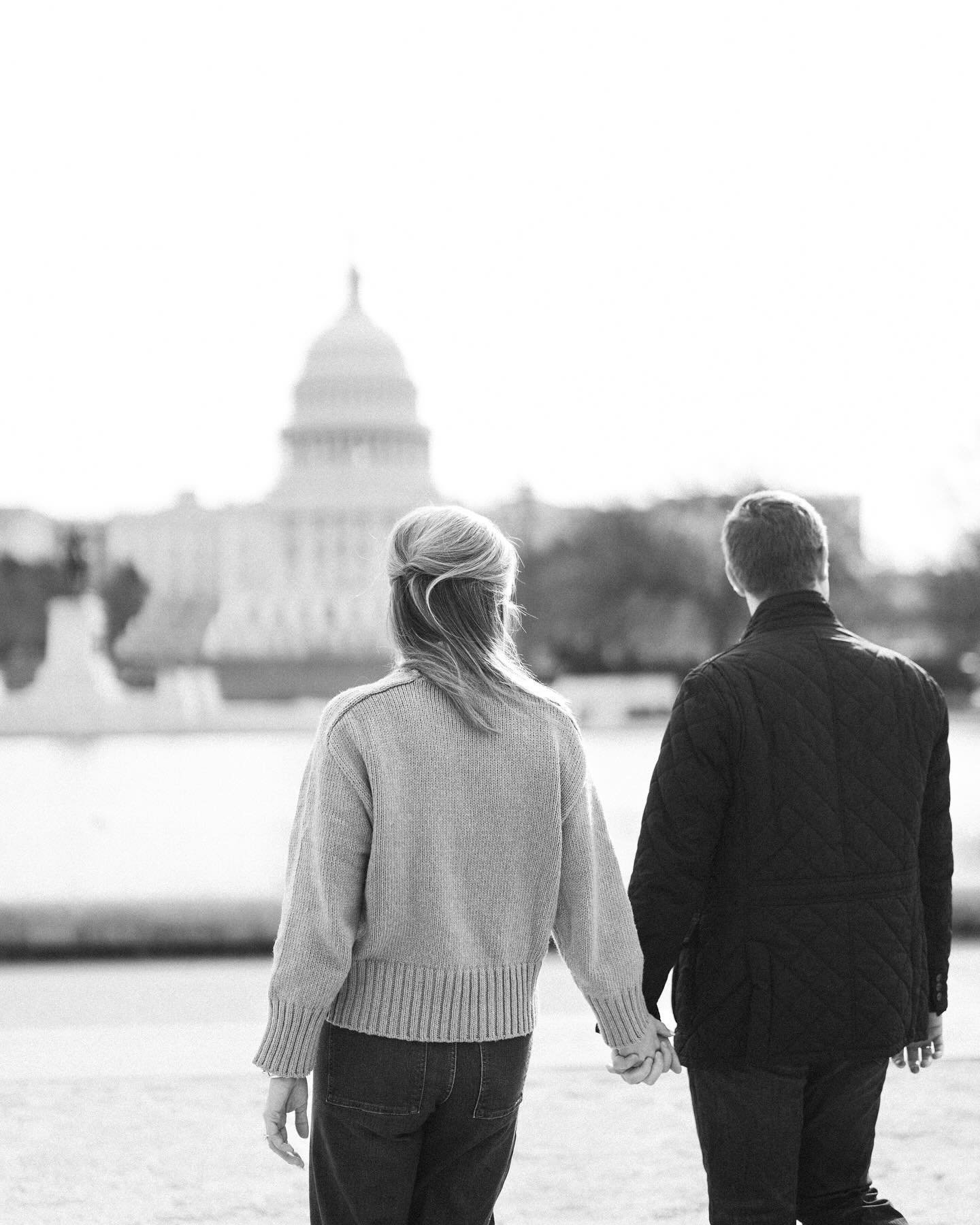 Another example of tying a meaningful location into your wedding photography story - Sarah and Brian live in DC but are getting married in Louisville. A session in DC was the perfect opportunity to document their life together there before we shift o