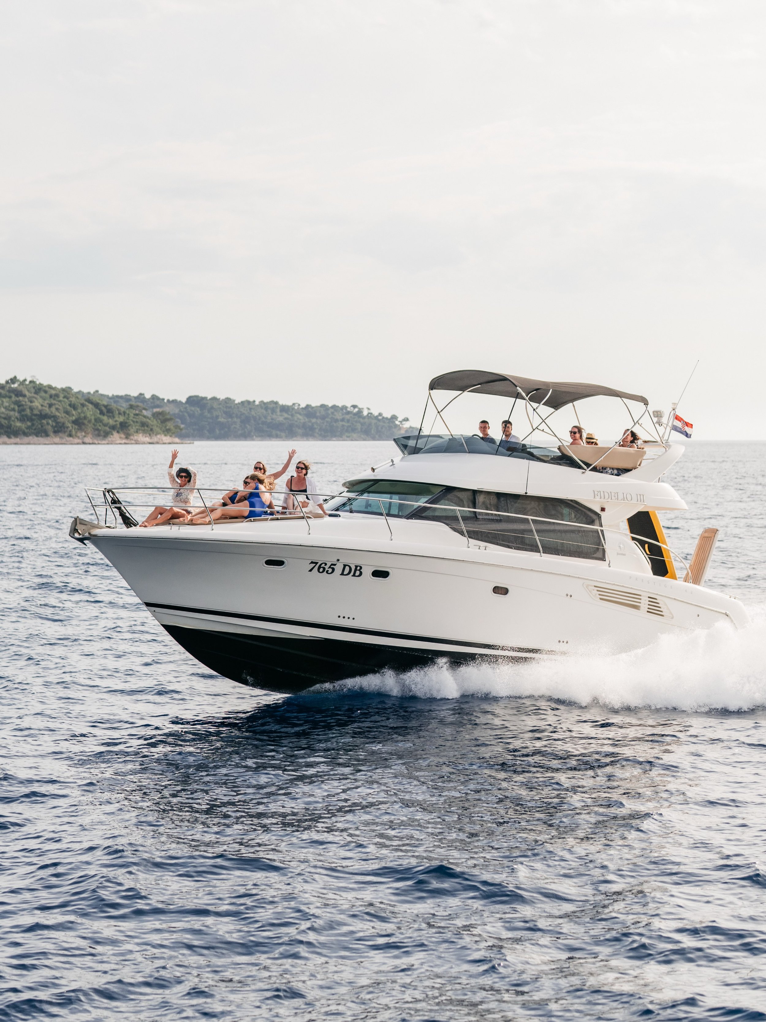 If summer must insist on dragging on with this intolerable heat, I&rsquo;d respectfully like to be transported back to a boat in the middle of the Adriatic where the weather was flawless, the champagne was flowing, and the yachts were flying over the