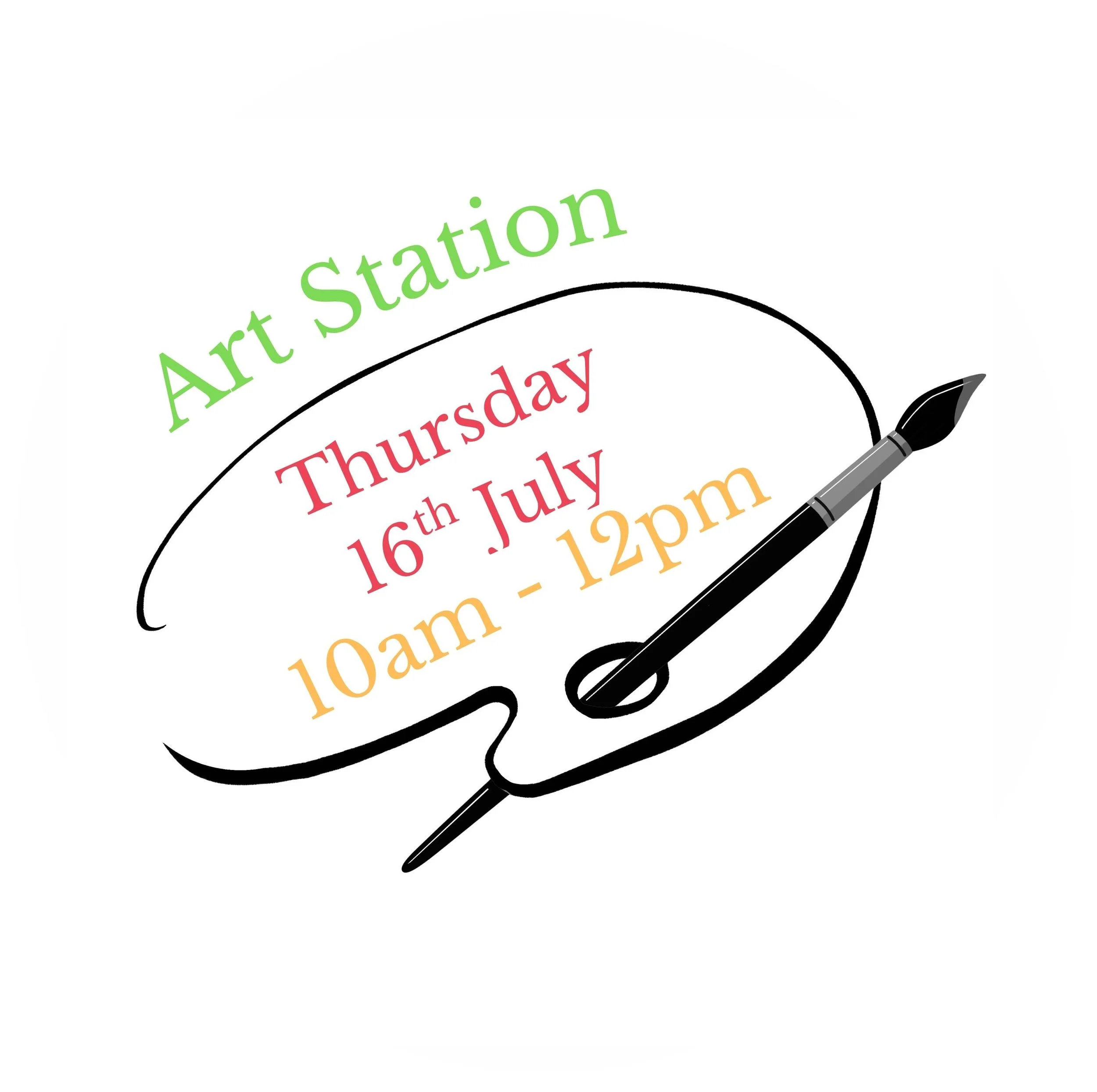 Thursday 16th July - 10am to 12pm Session - Art Station School Holiday Program