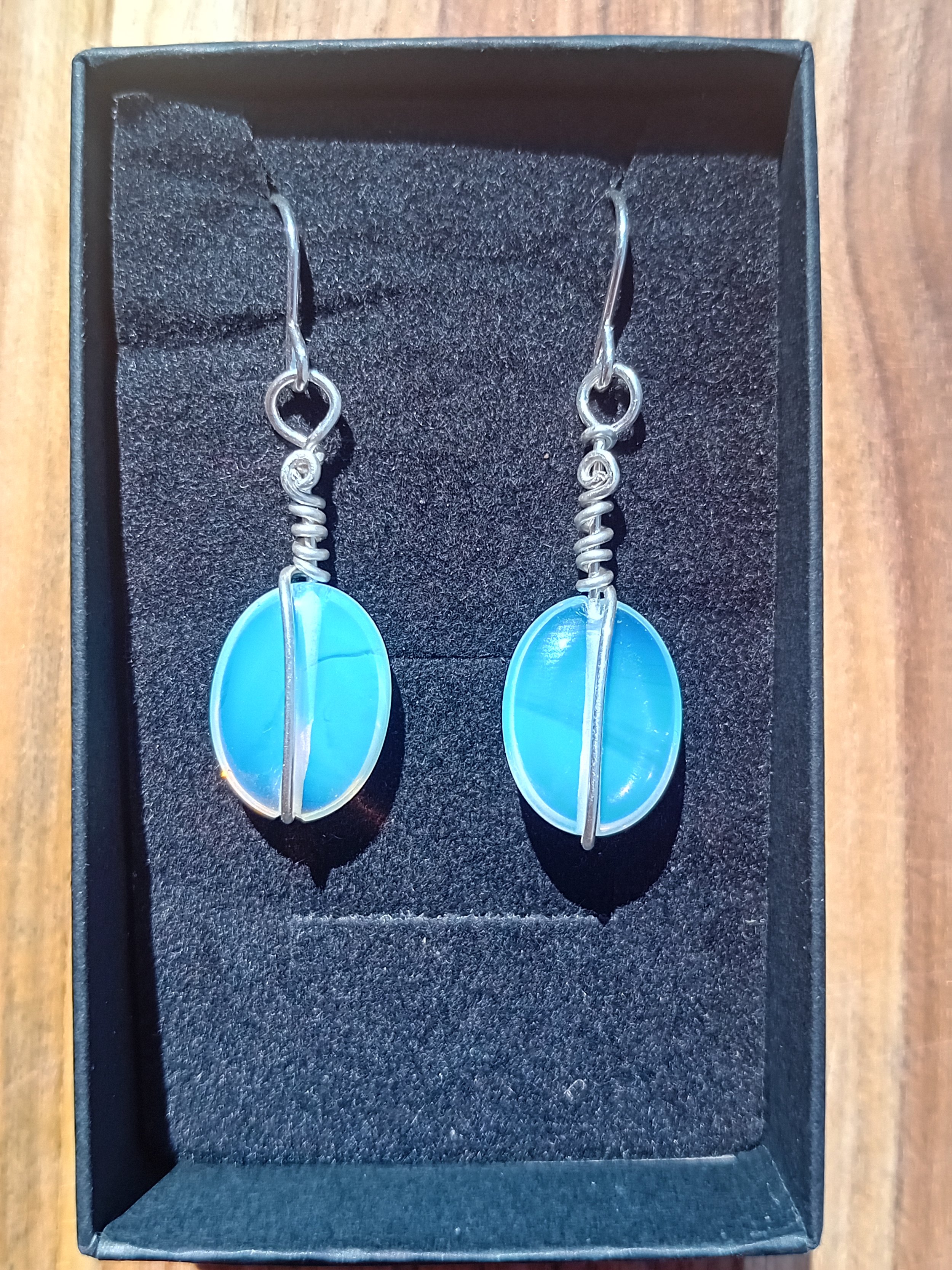 Opalite Sterling Silver Earrings