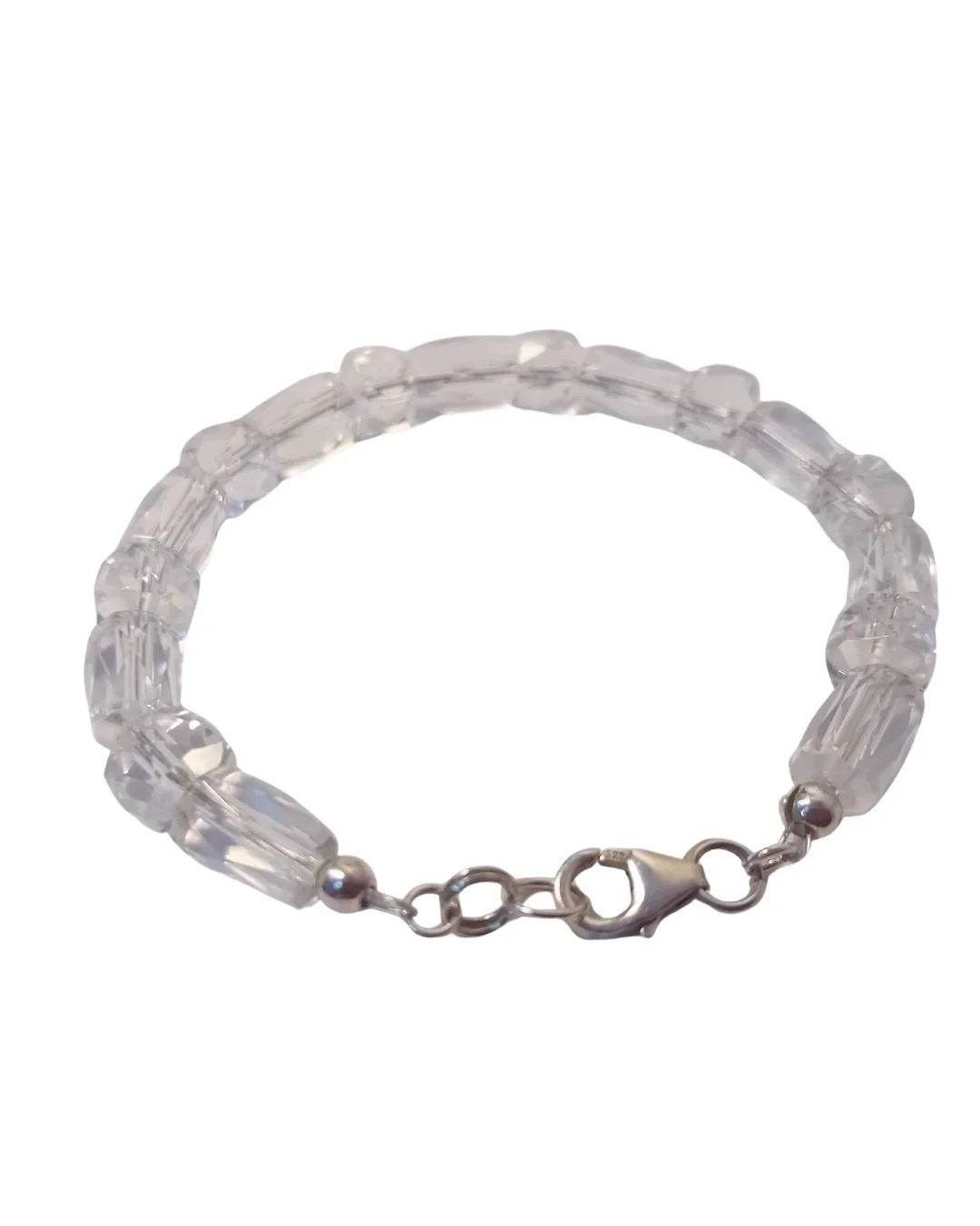 CLARITY silver spell bracelet clear quartz