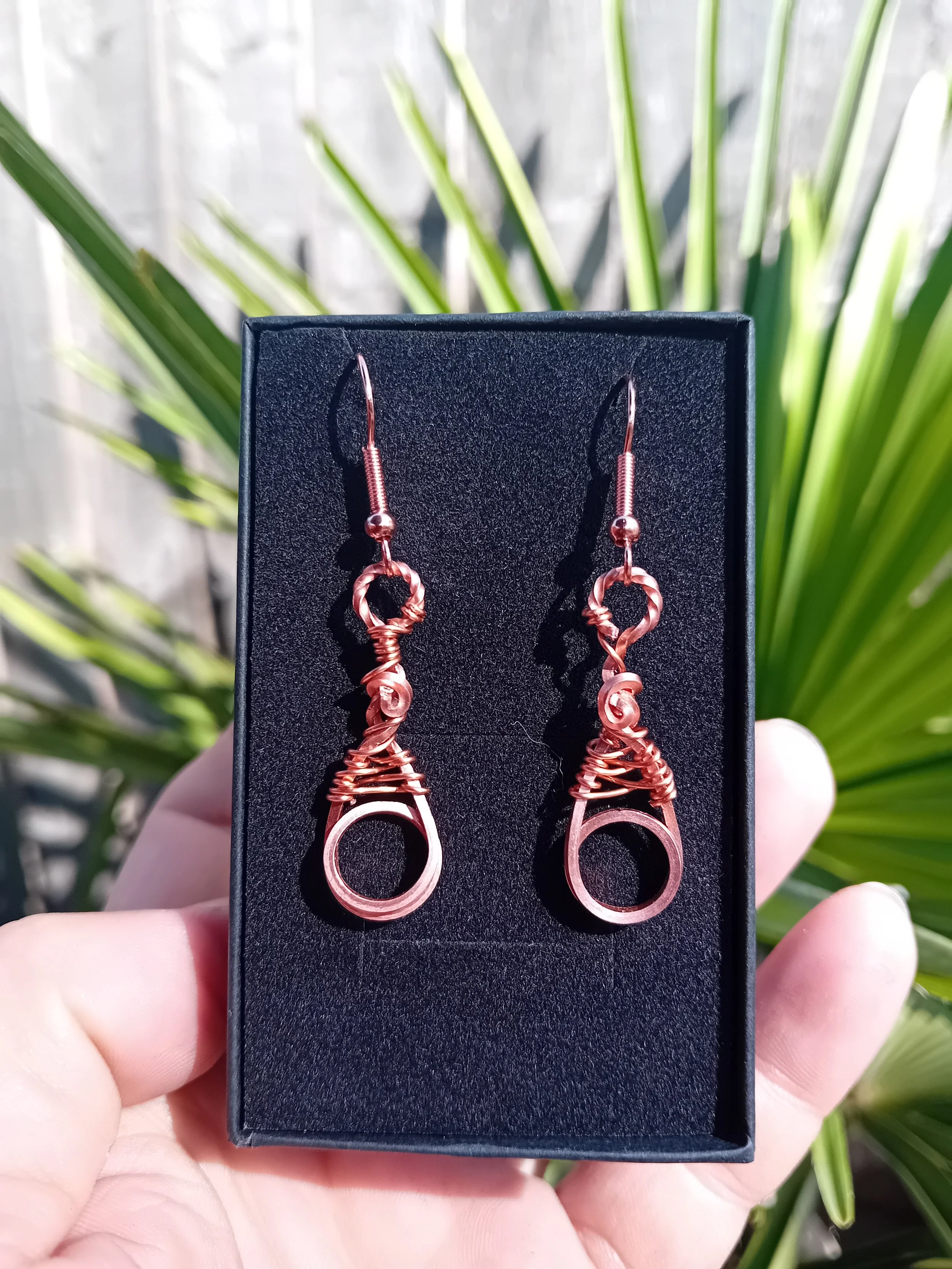 Rose Gold Plated Copper Earrings